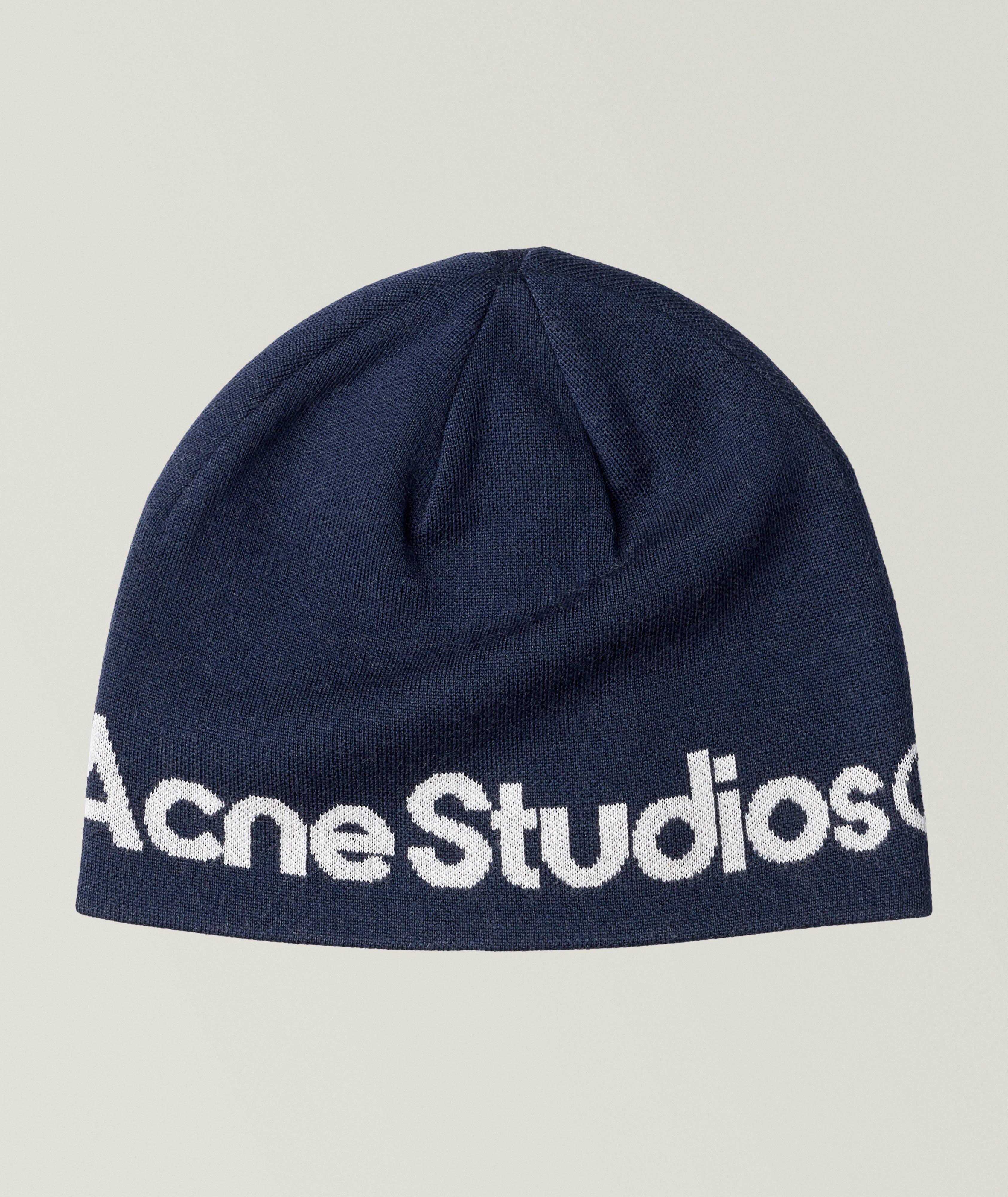 Acne Studios Sport Logo Wool-Blend Beanie