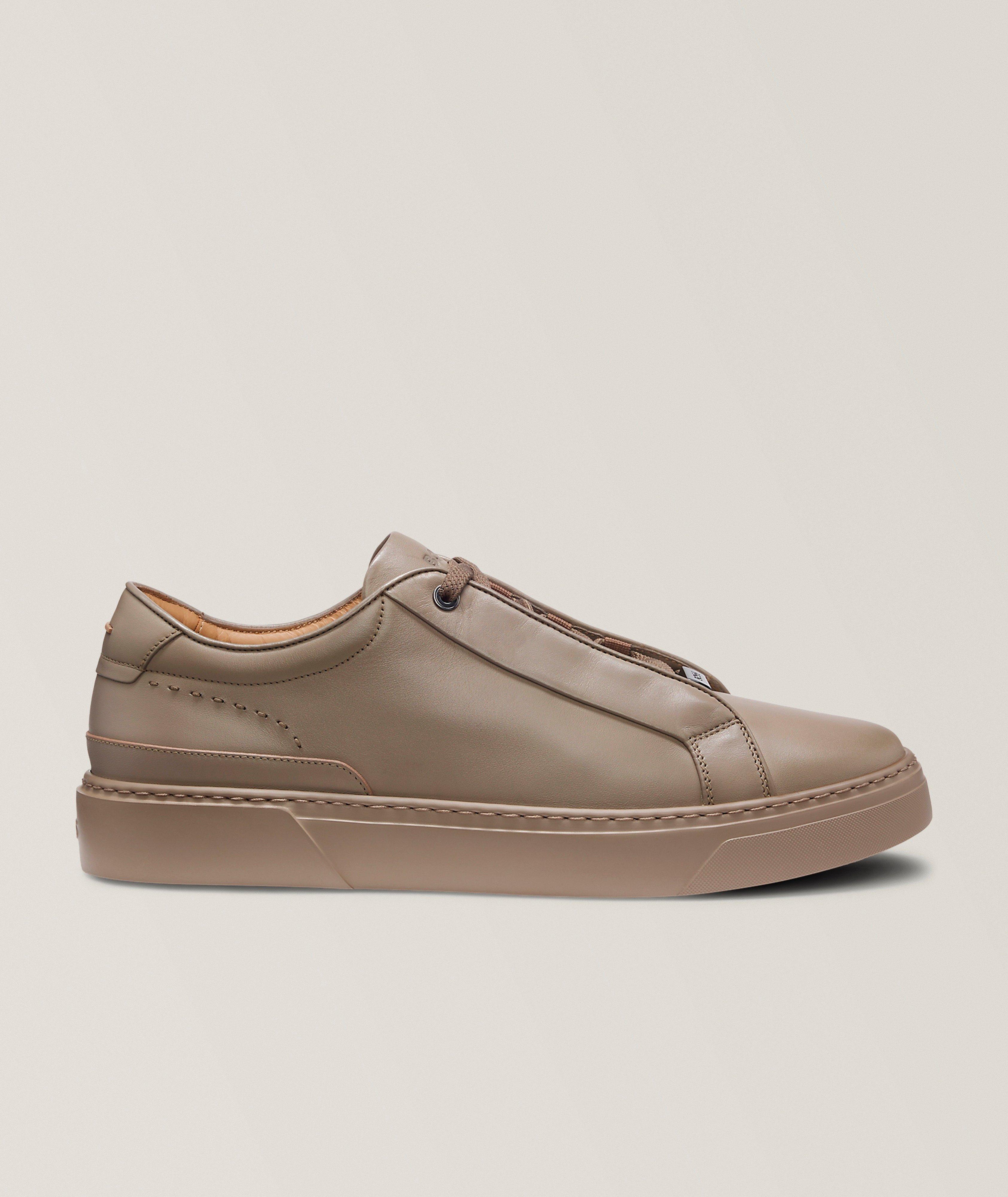 BOSS Gary Brushed Leather Sneakers