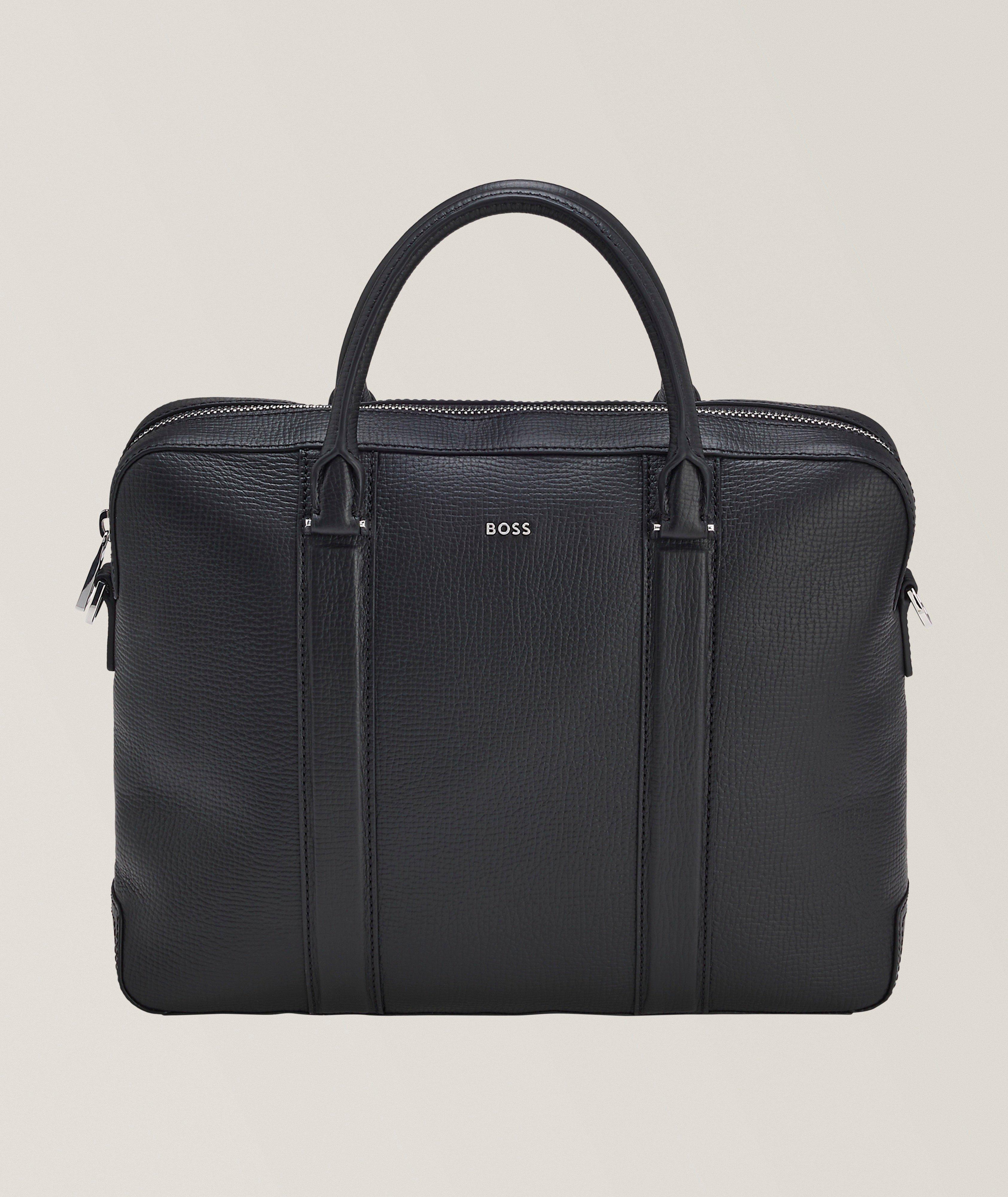 BOSS Derwil Leather Document Case 