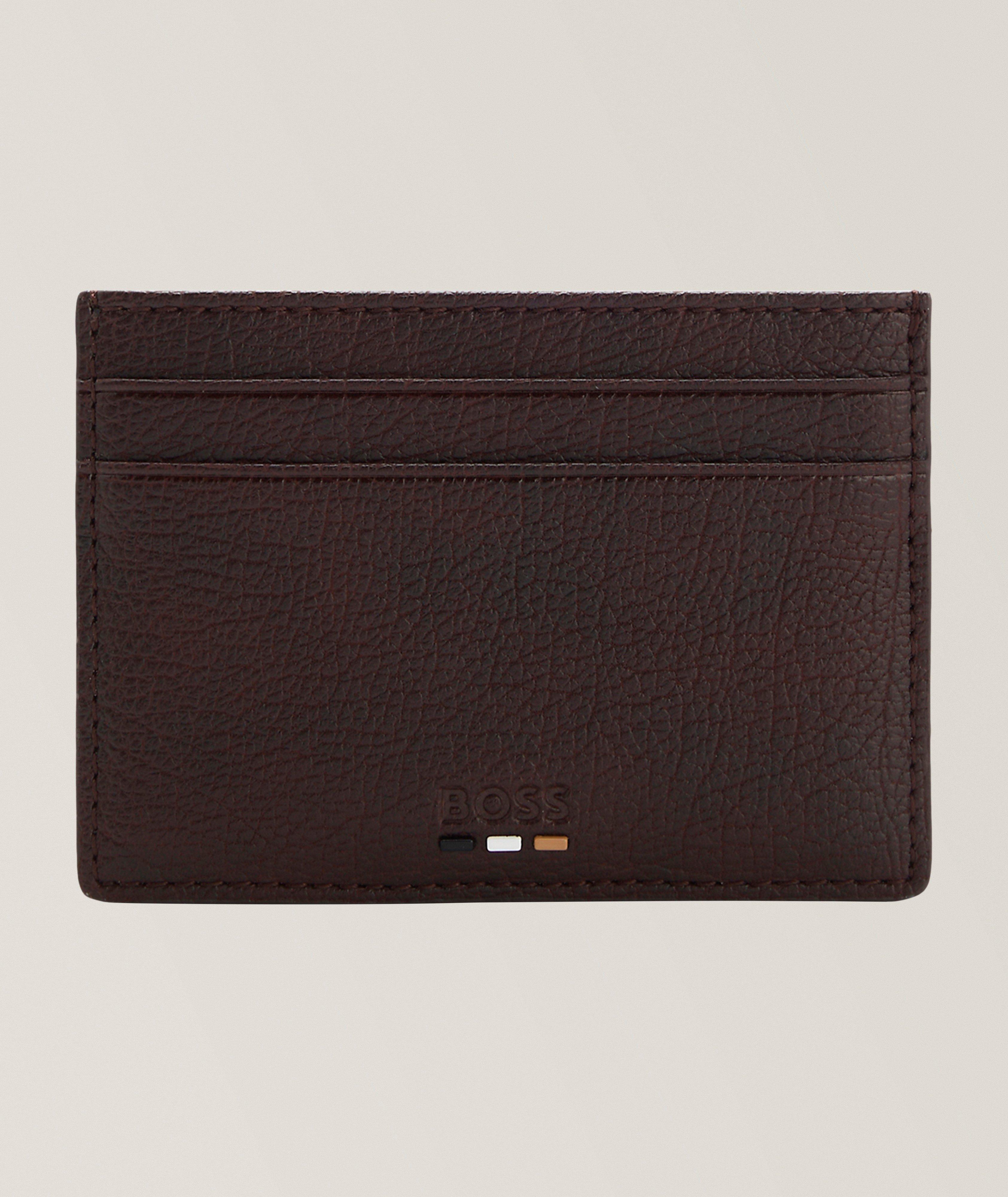 BOSS Ray Faux Grained Leather Cardholder 