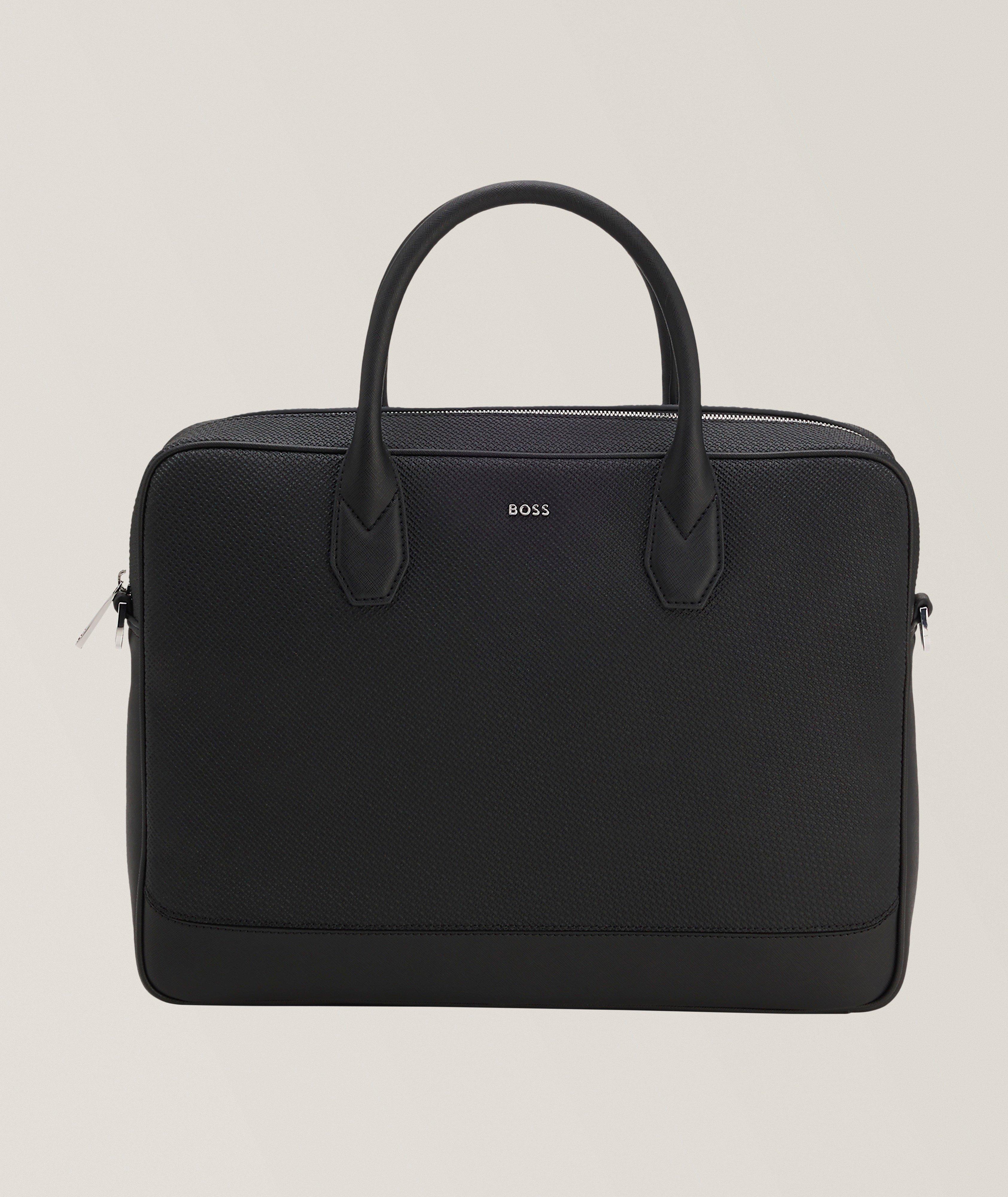 BOSS Northon Monogram Leather Document Case