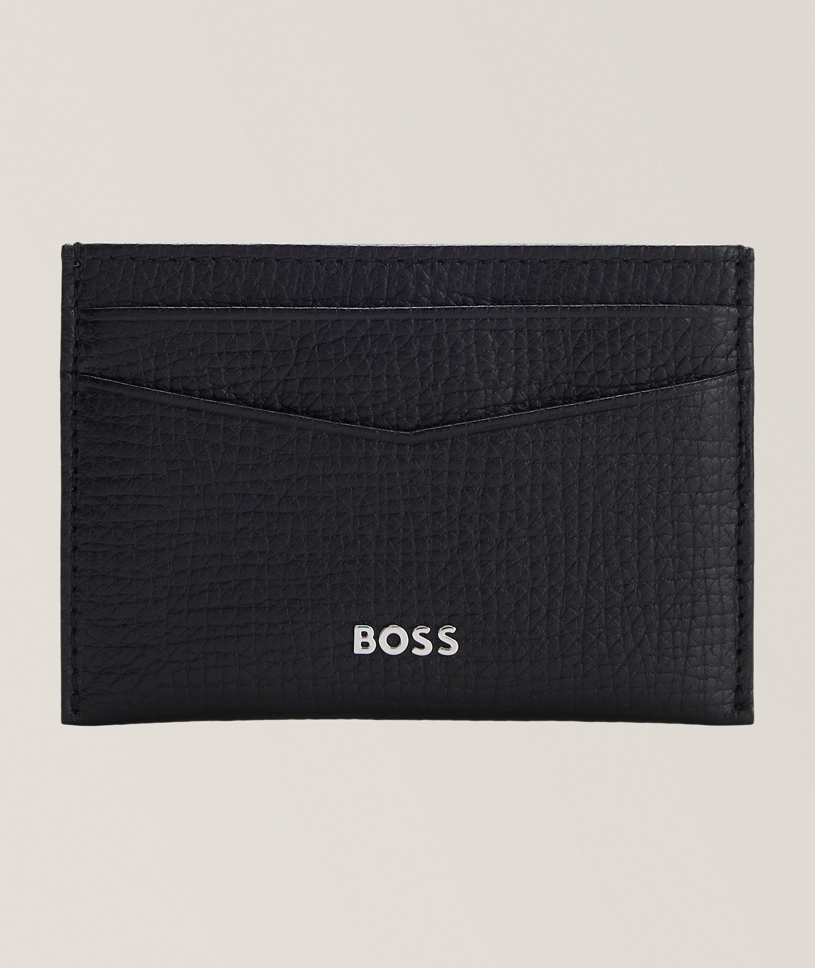 BOSS Derwil Grained Leather Cardholder