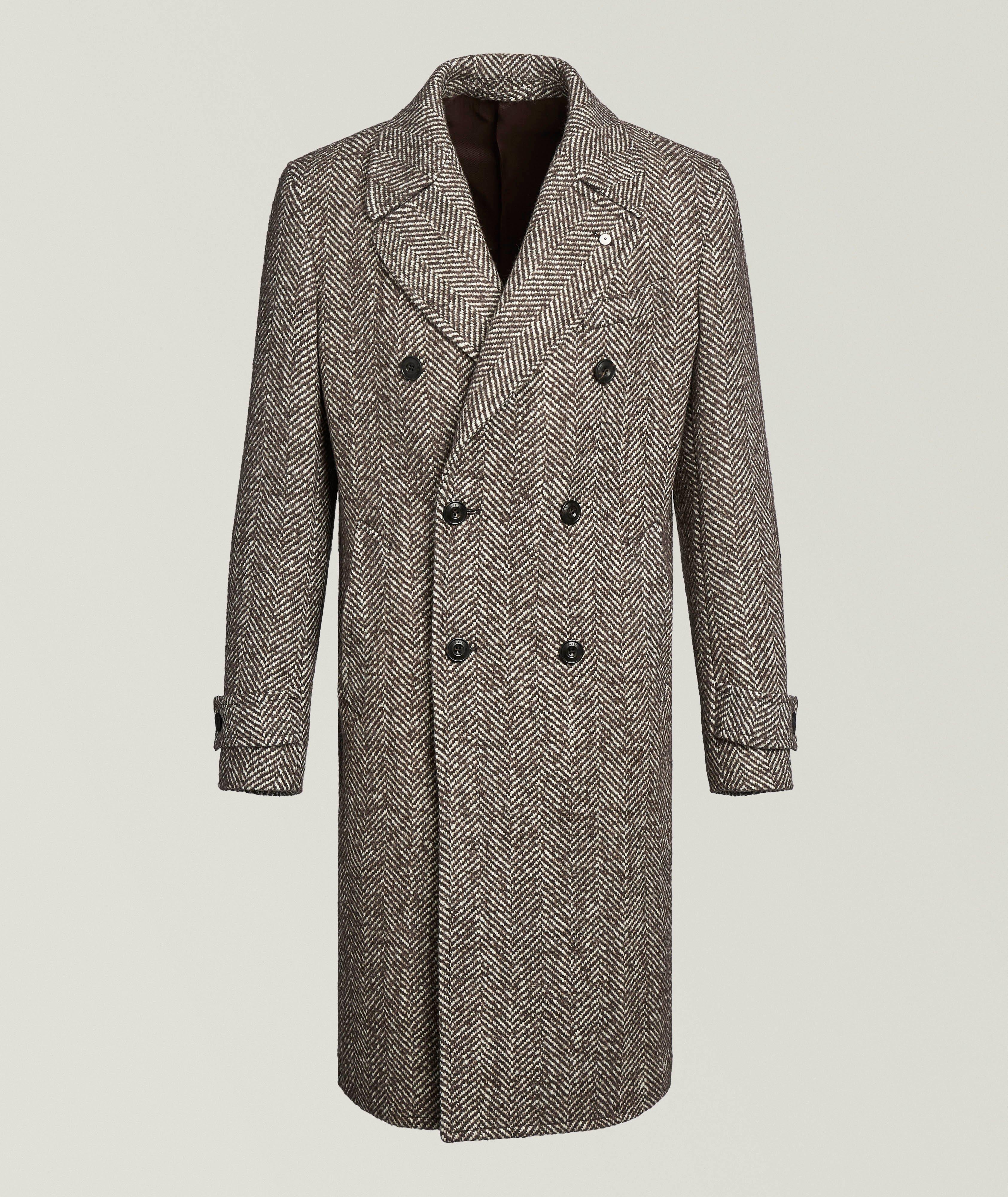 Herringbone Virgin Wool-Overcoat image 0