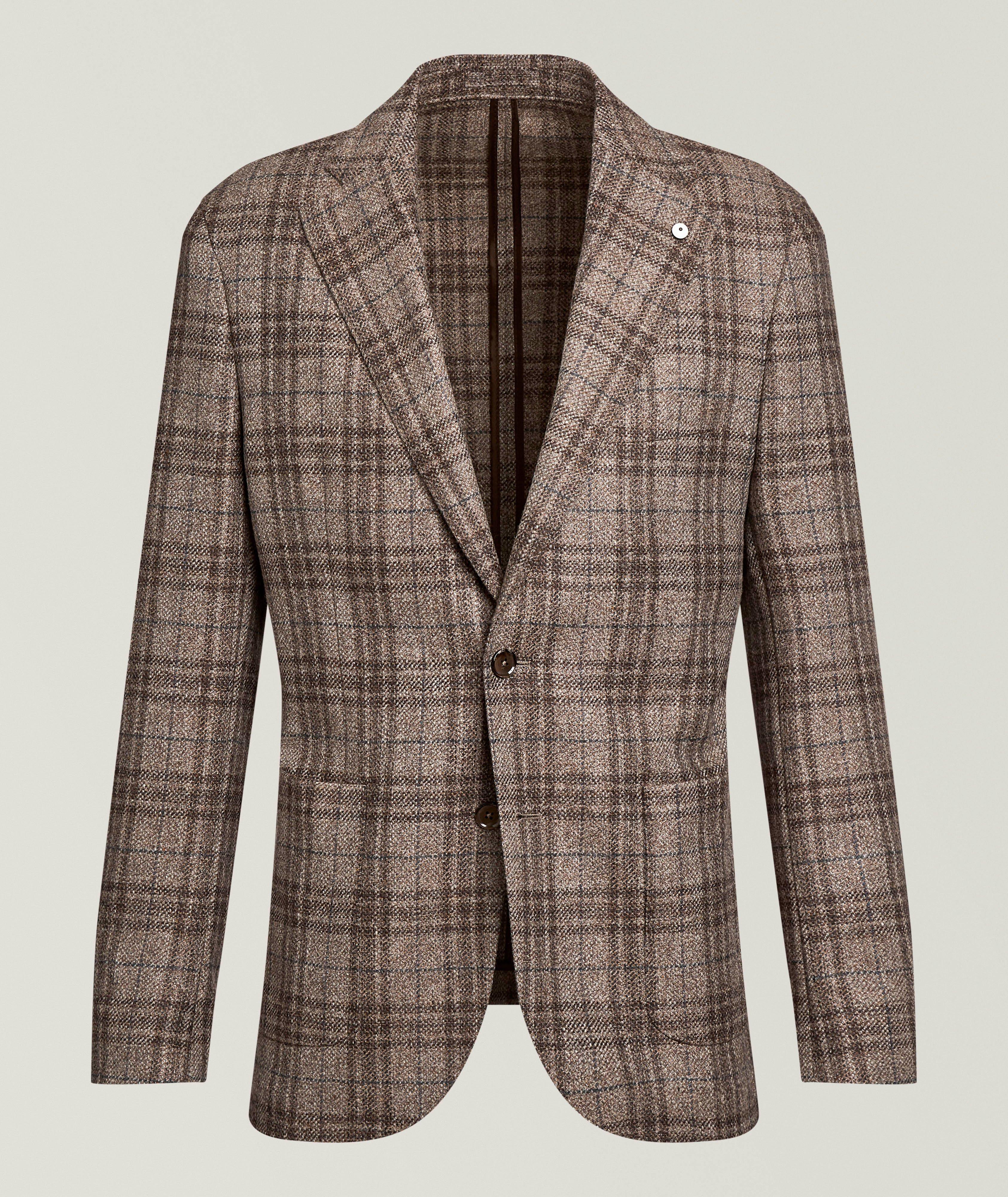 L.B.M. 1911 LBM BRN/BLU CHCK WL JKT