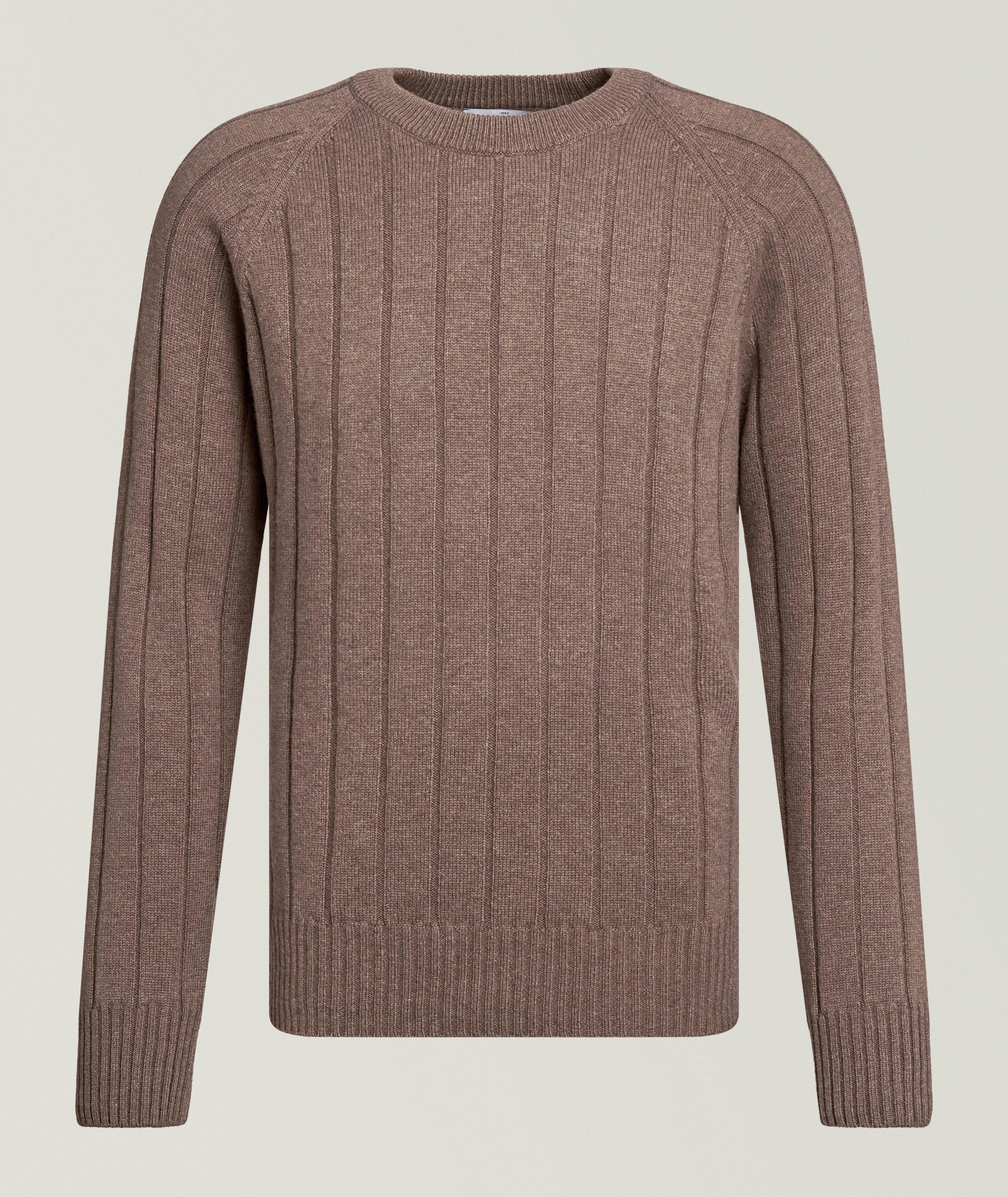 Gran Sasso Drop Stitch Wool-Cashmere Sweater