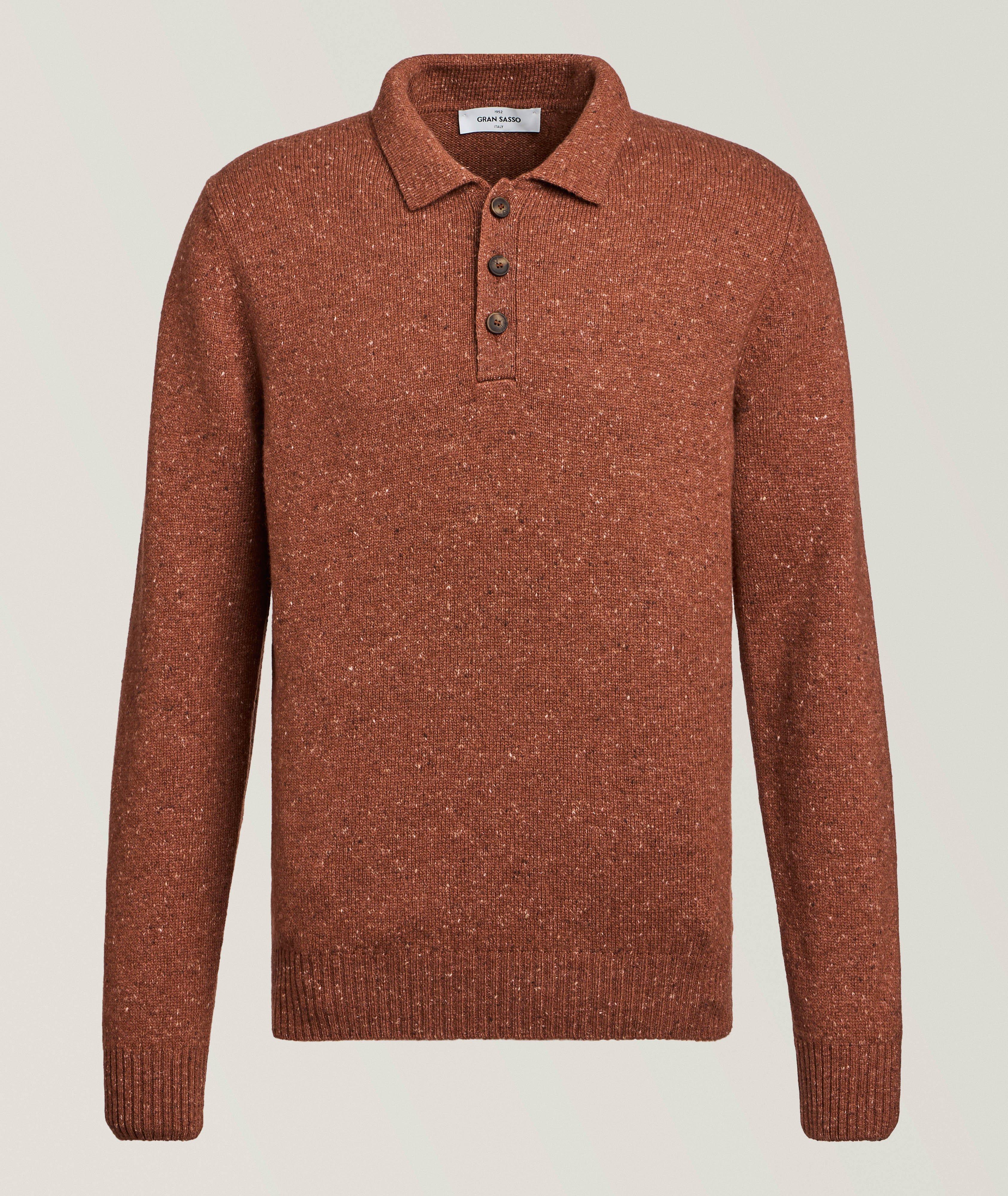Pull polo laine-mélange Donegal image 0