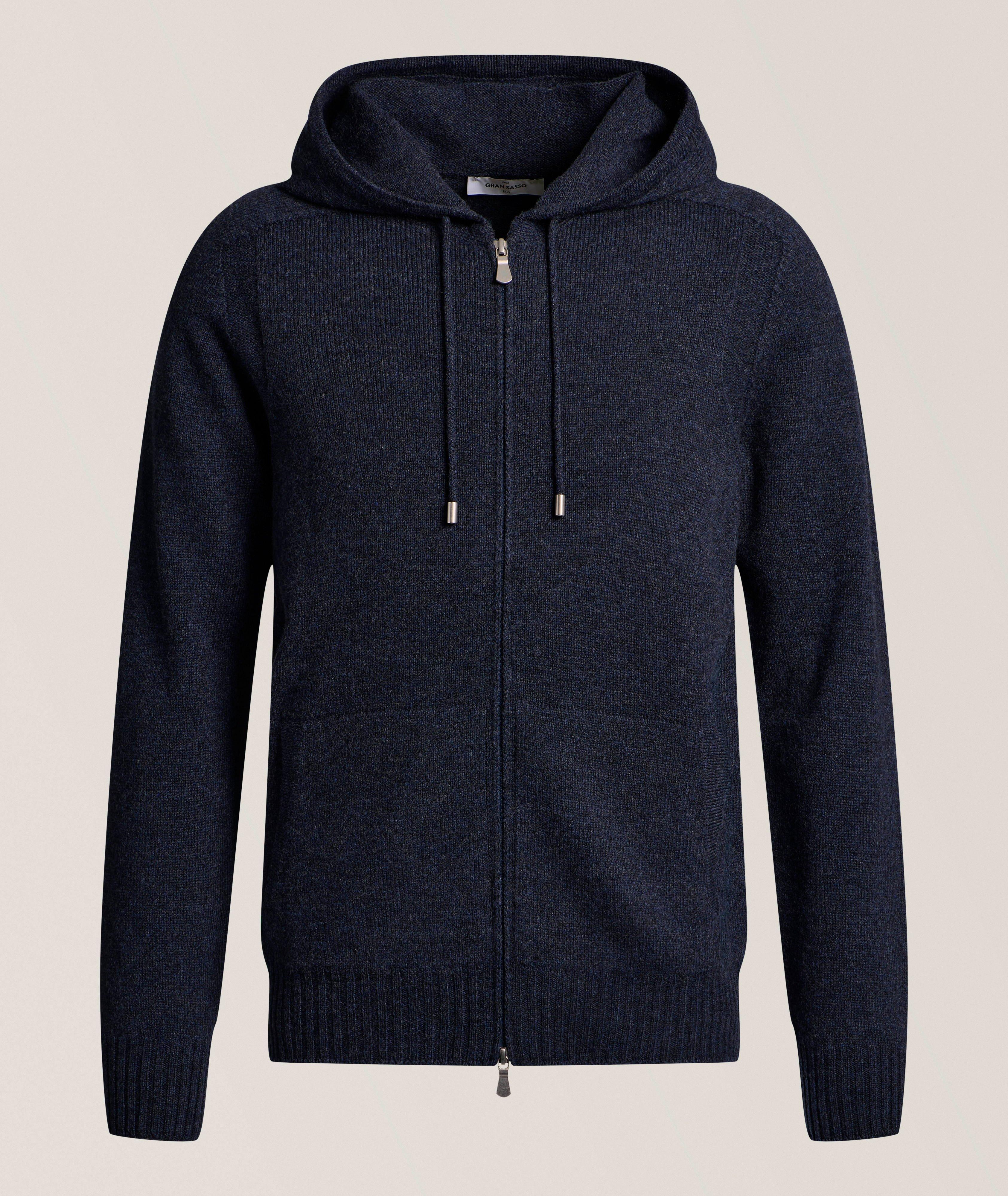 Gran Sasso Mélange Super Geelong Wool Hooded Sweater 
