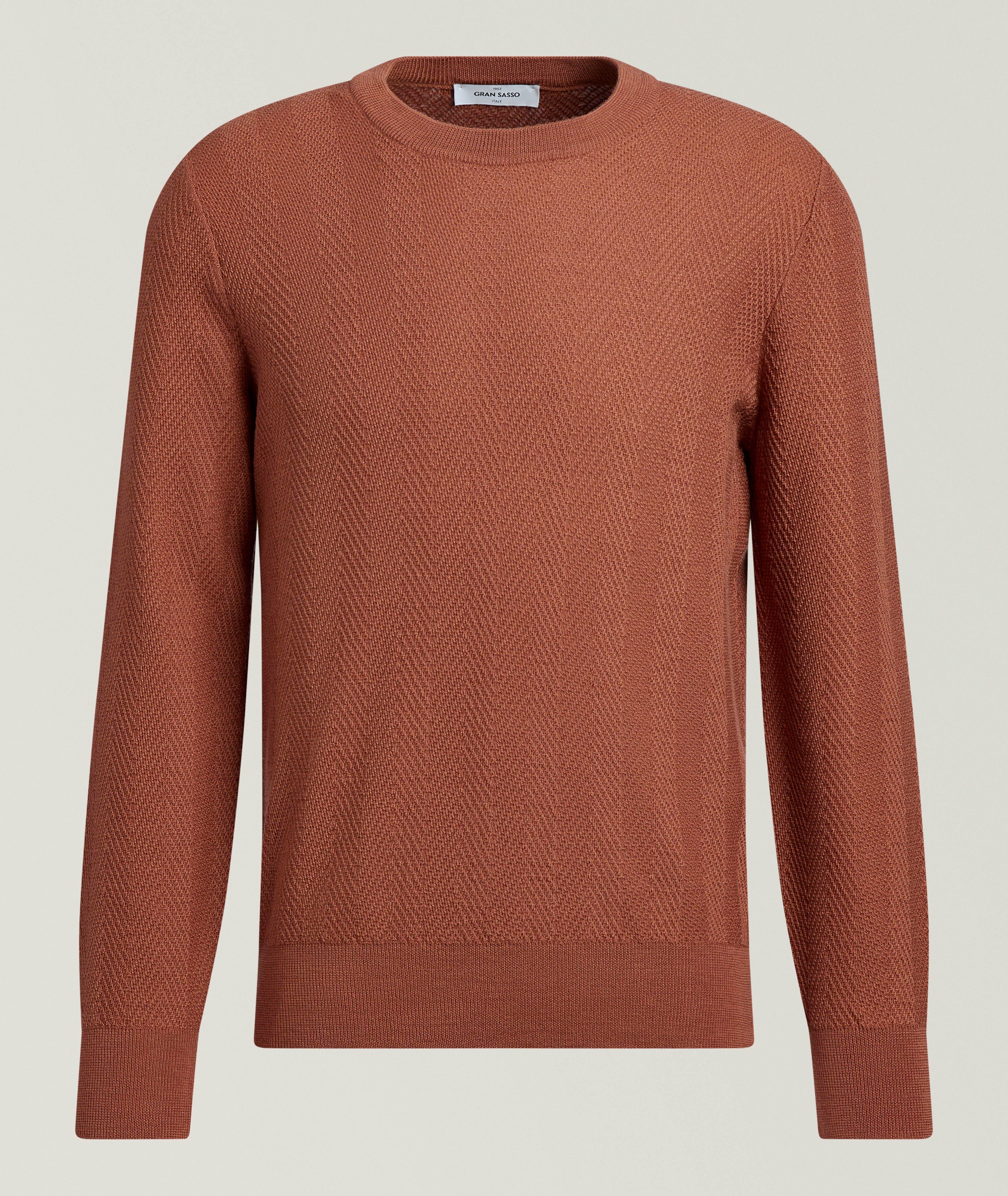 Gran Sasso Pull laine vierge tricot chevrons