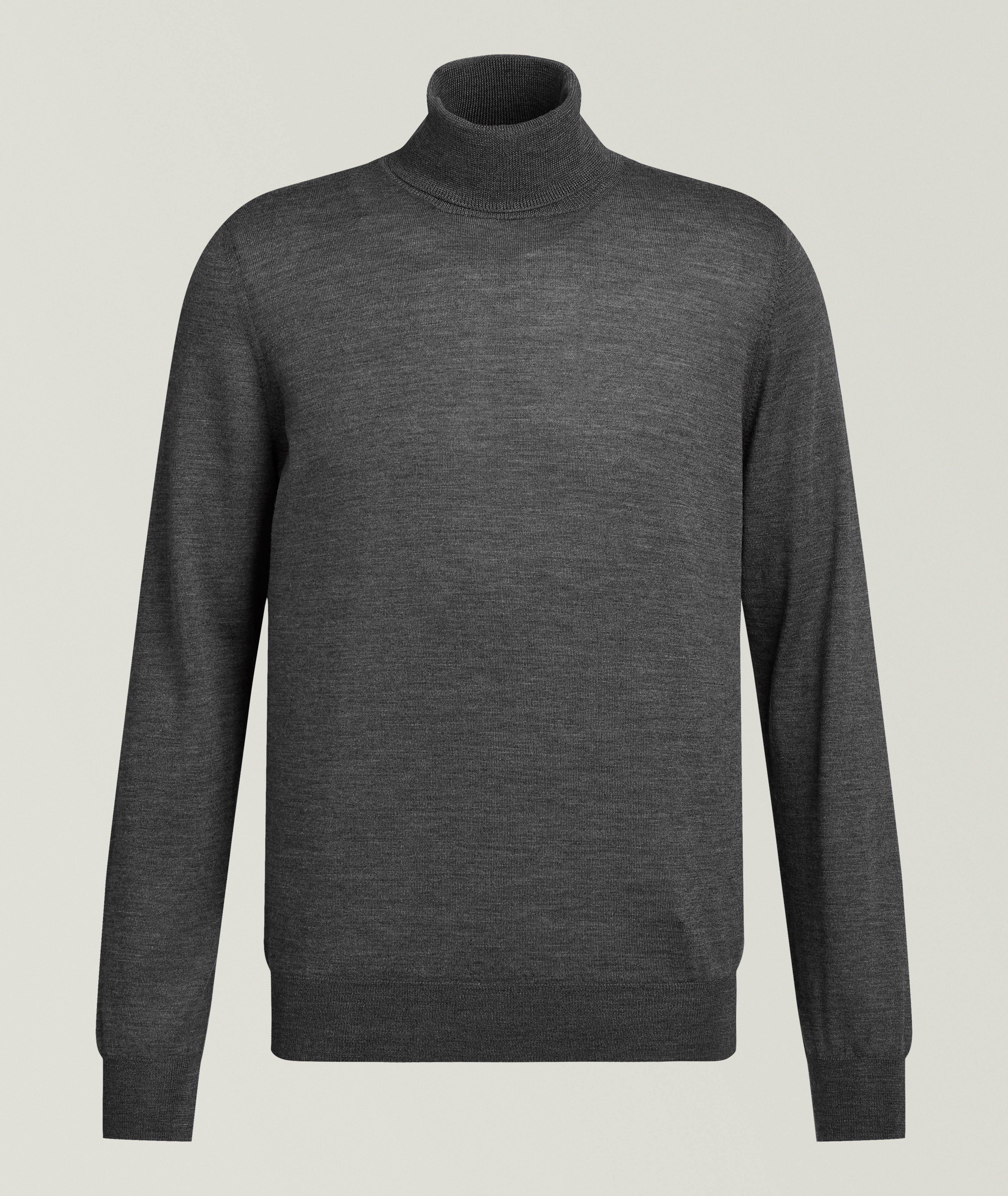 Gran Sasso Pull col roulé laine Super Tasmania 120s