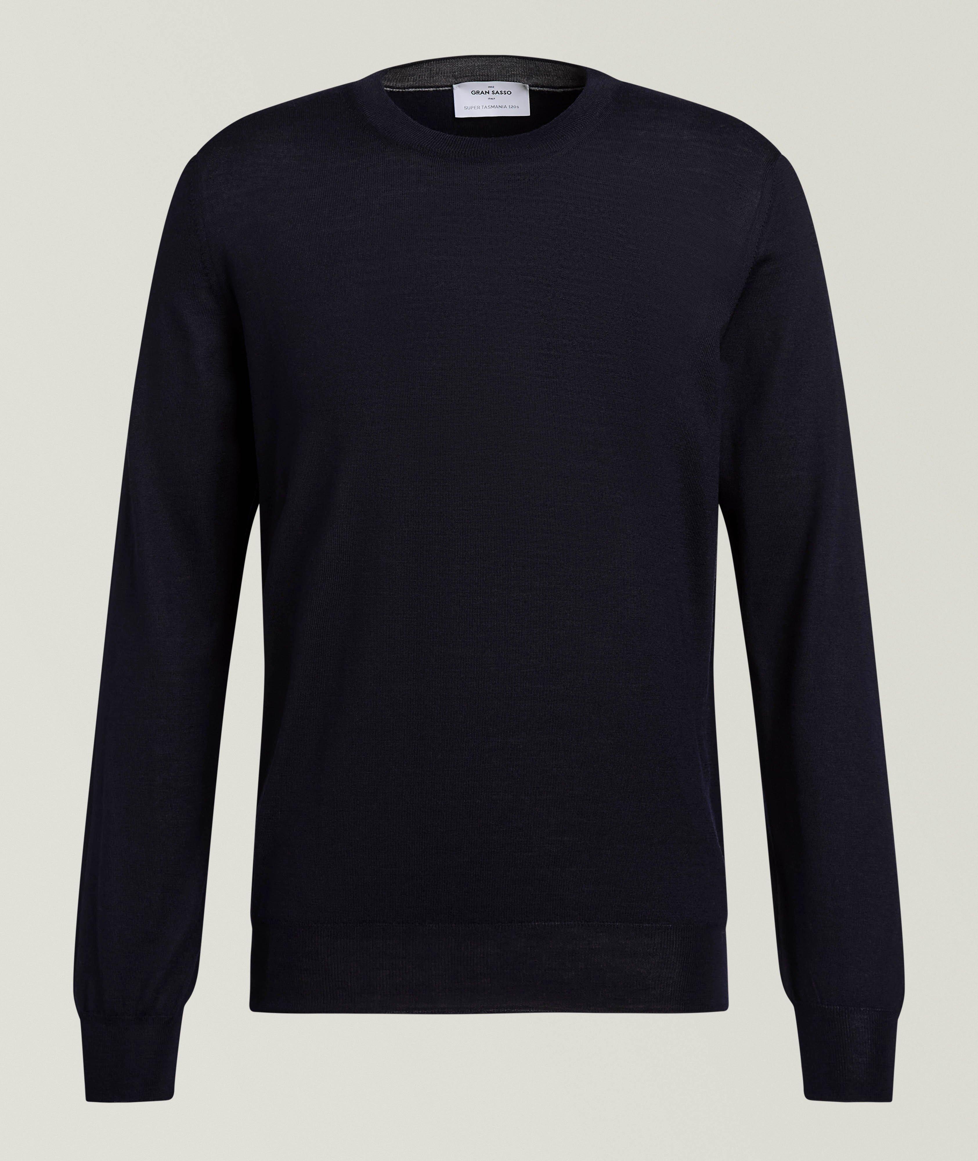 Gran Sasso Super Tasmania 120s Wool Crewneck Sweater