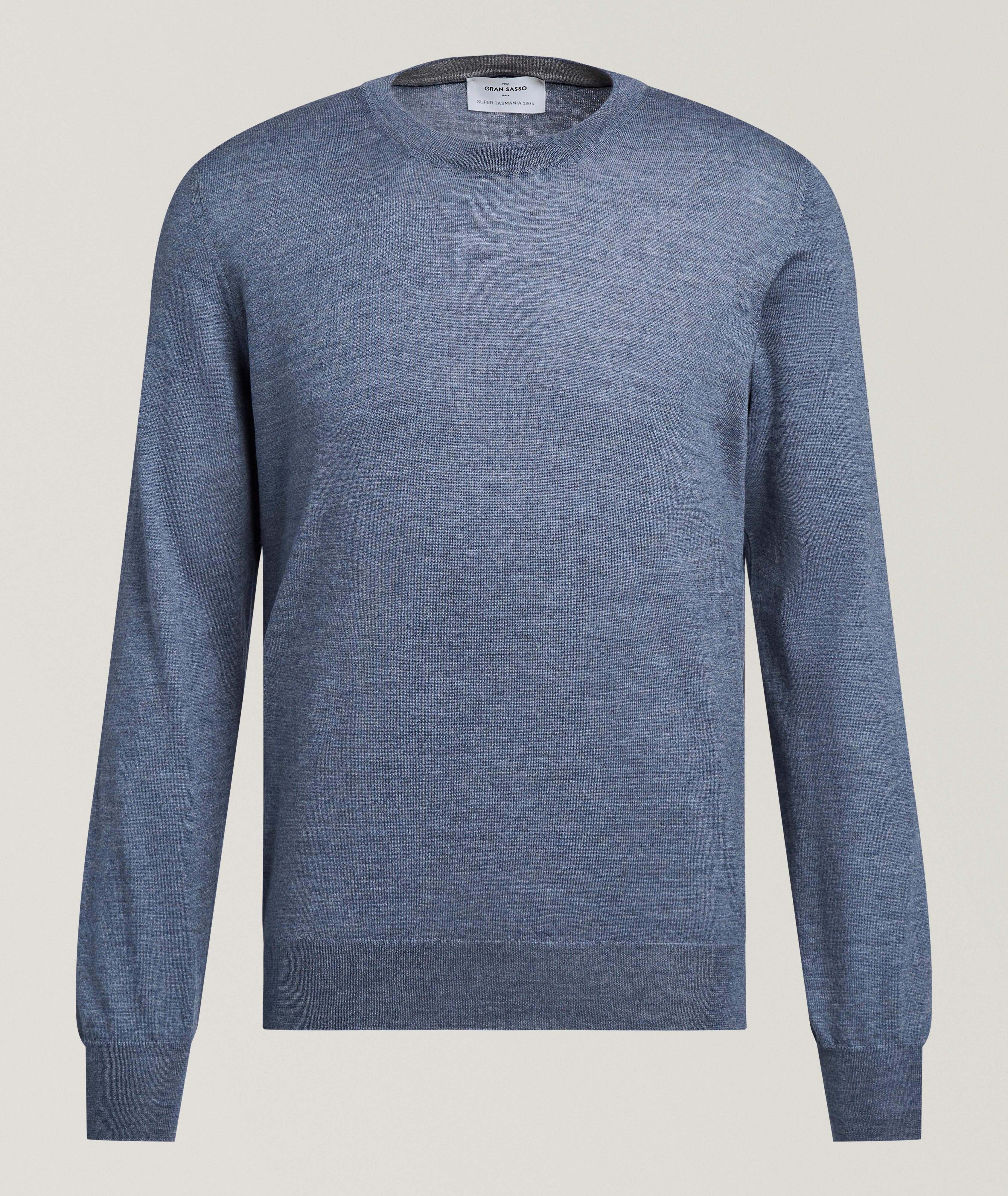 Gran Sasso Pull encolure ronde laine Super Tasmania 120s