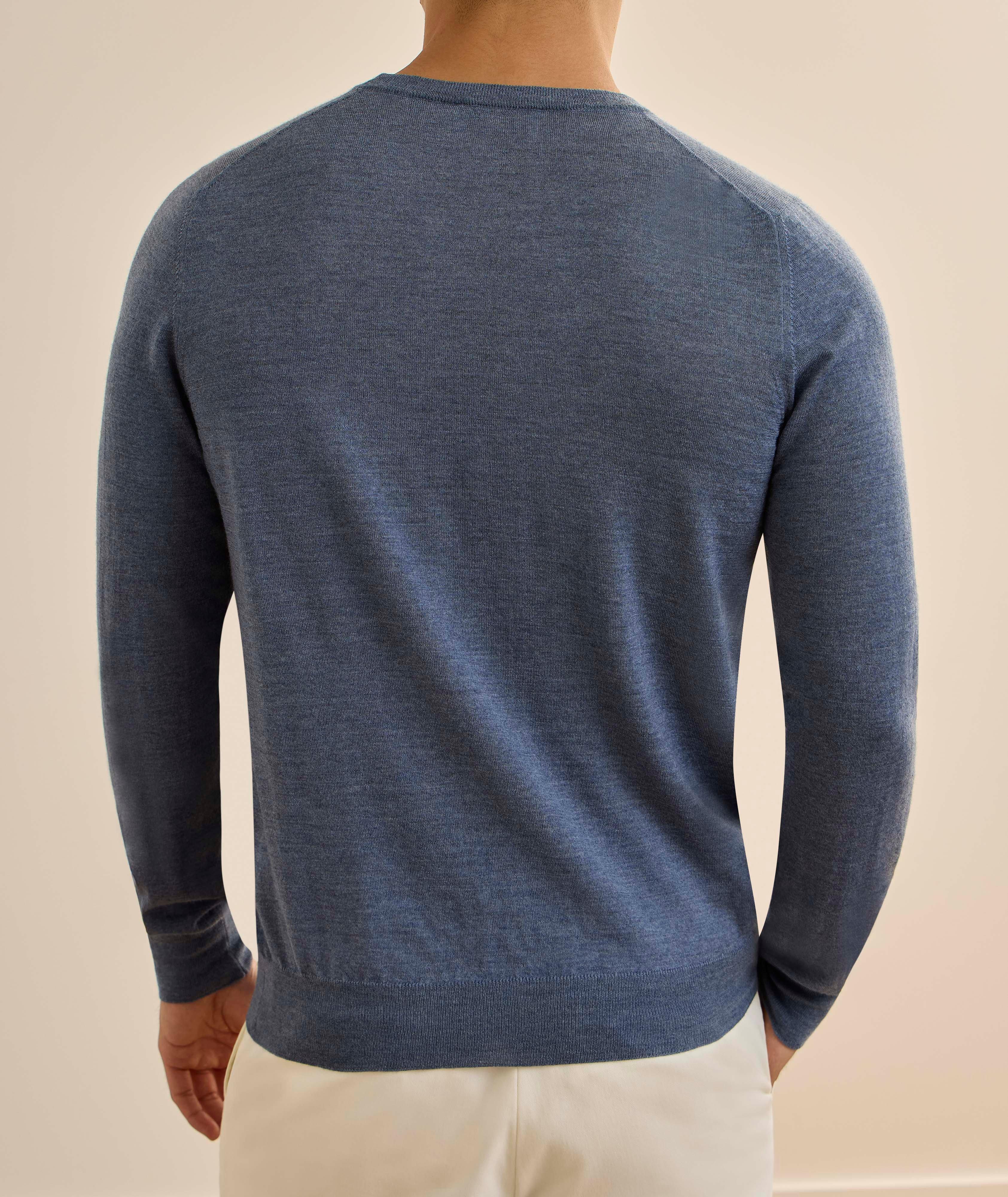 Super Tasmania 120s Wool Crewneck Sweater image 2