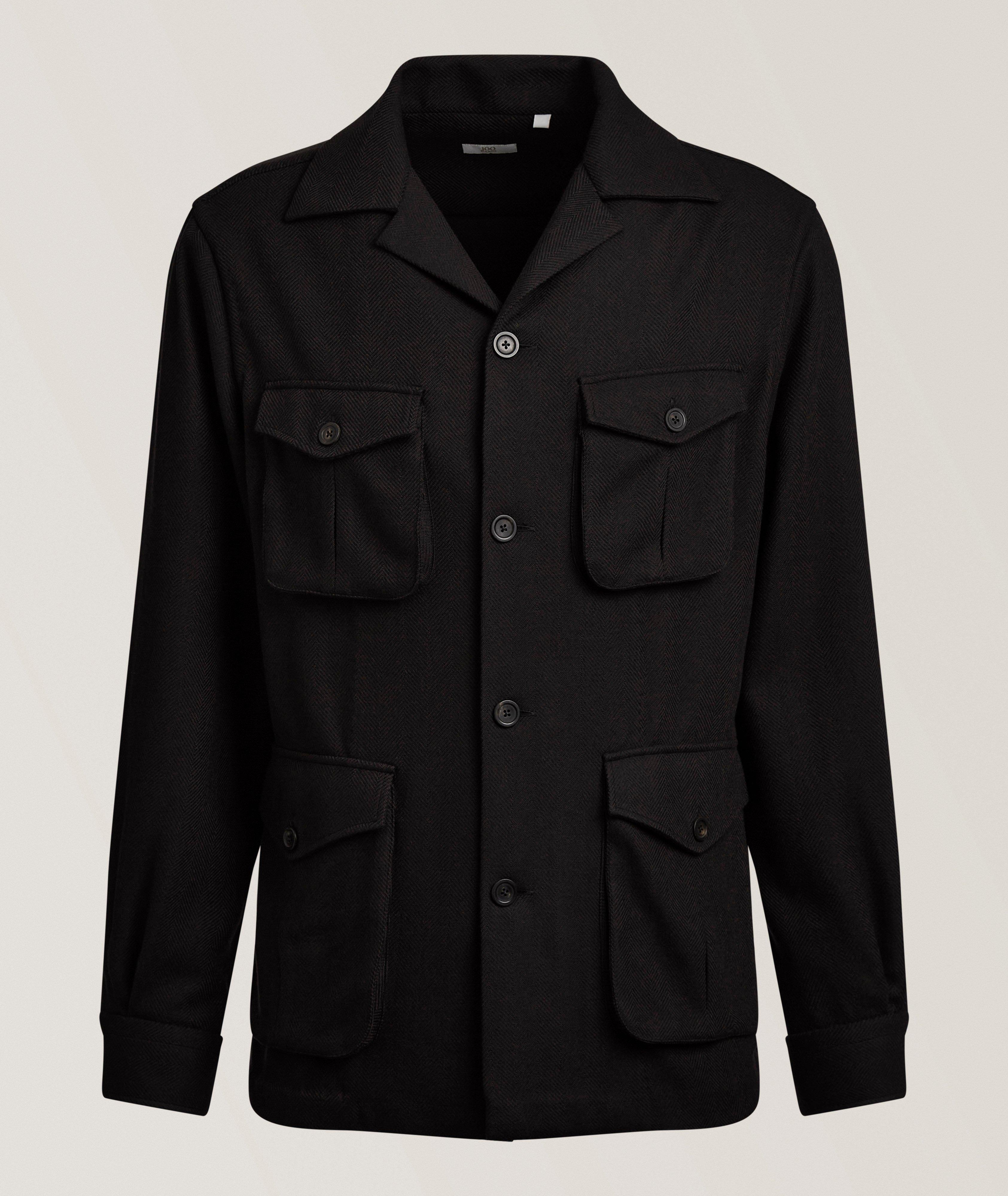 100 Hands Herringbone Brushed Wool Traveler Jacket