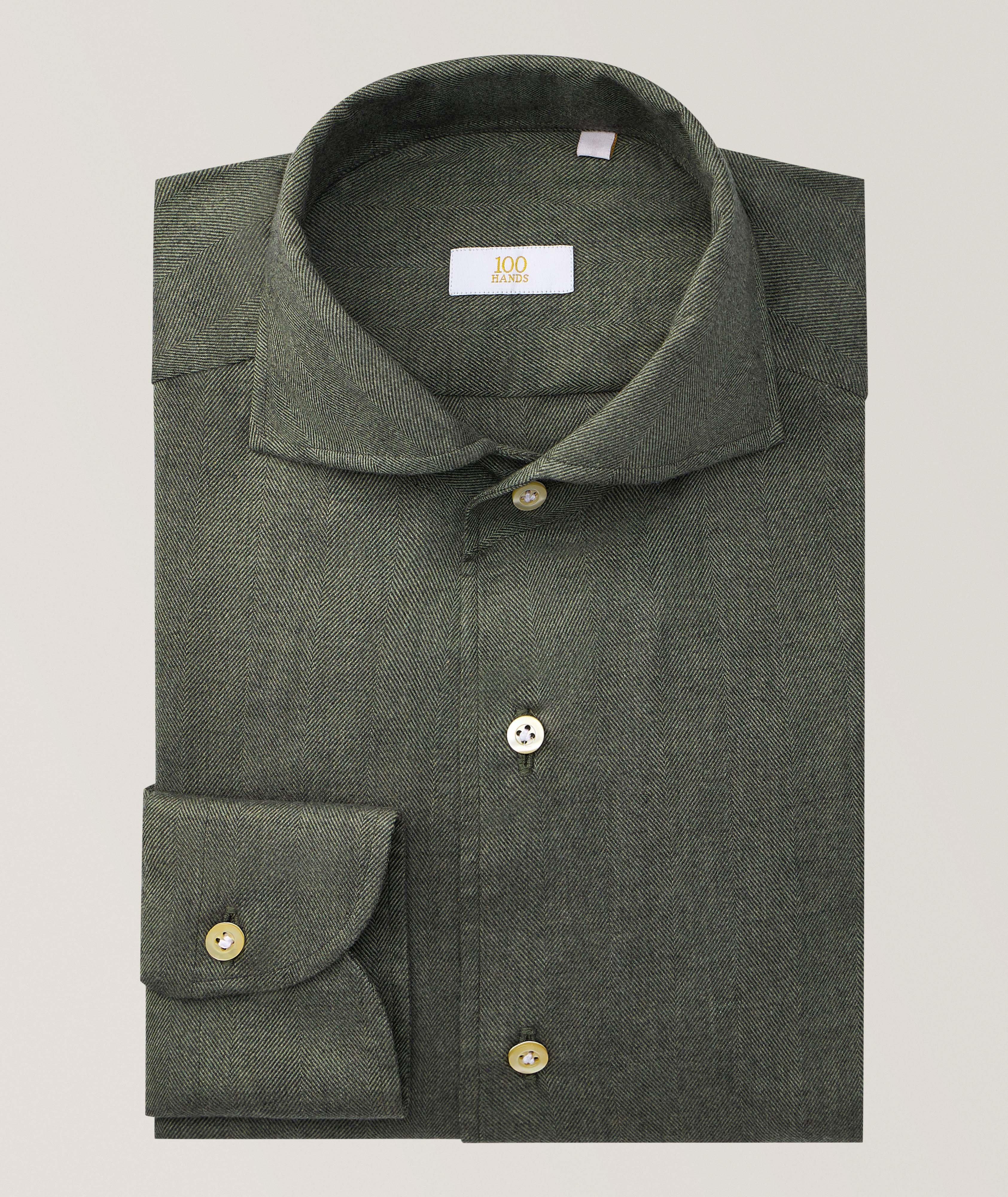 100 Hands Herringbone Flannel Shirt