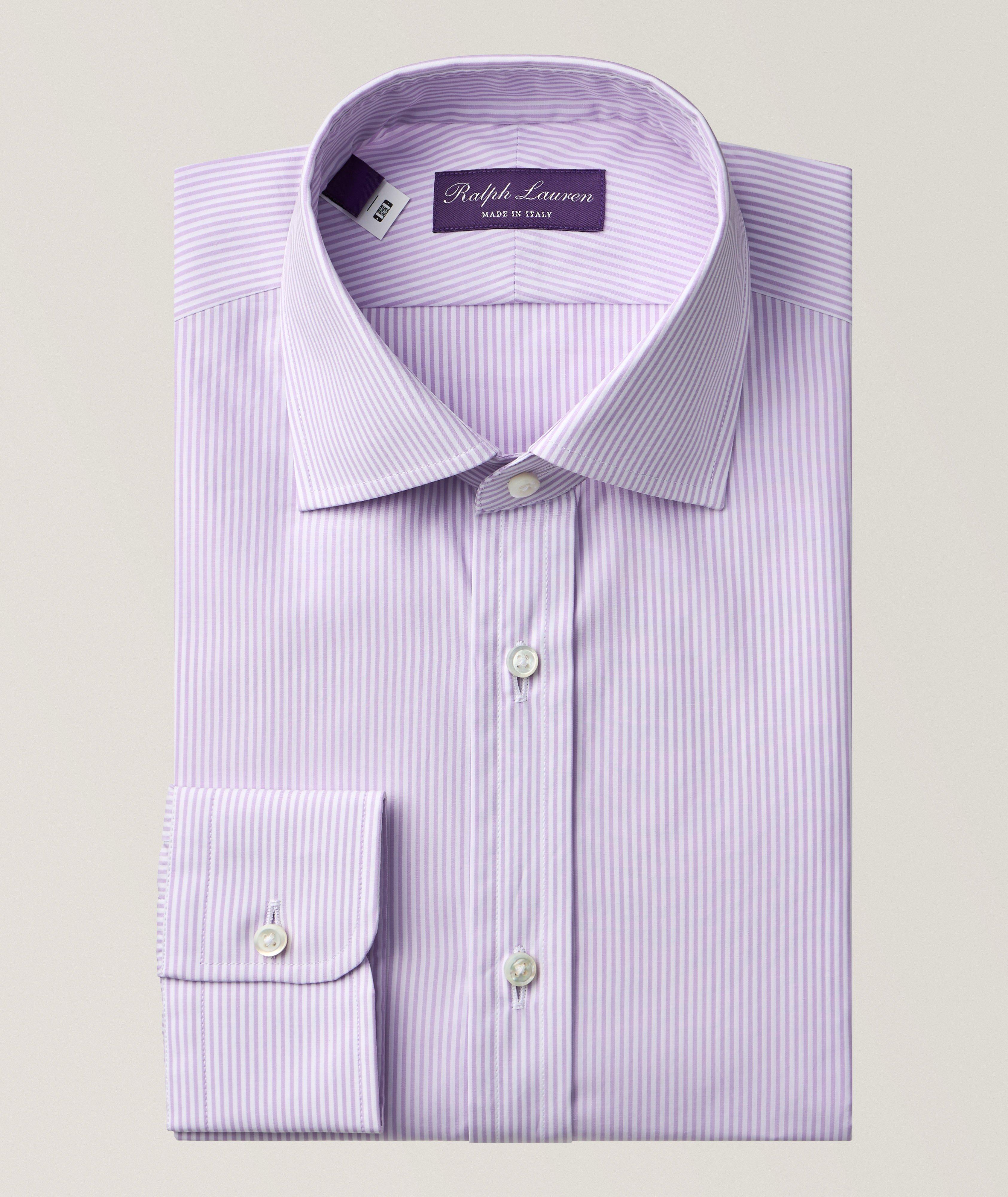 Ralph Lauren Purple Label Aston Mini-Bengal Stripe Dress Shirt