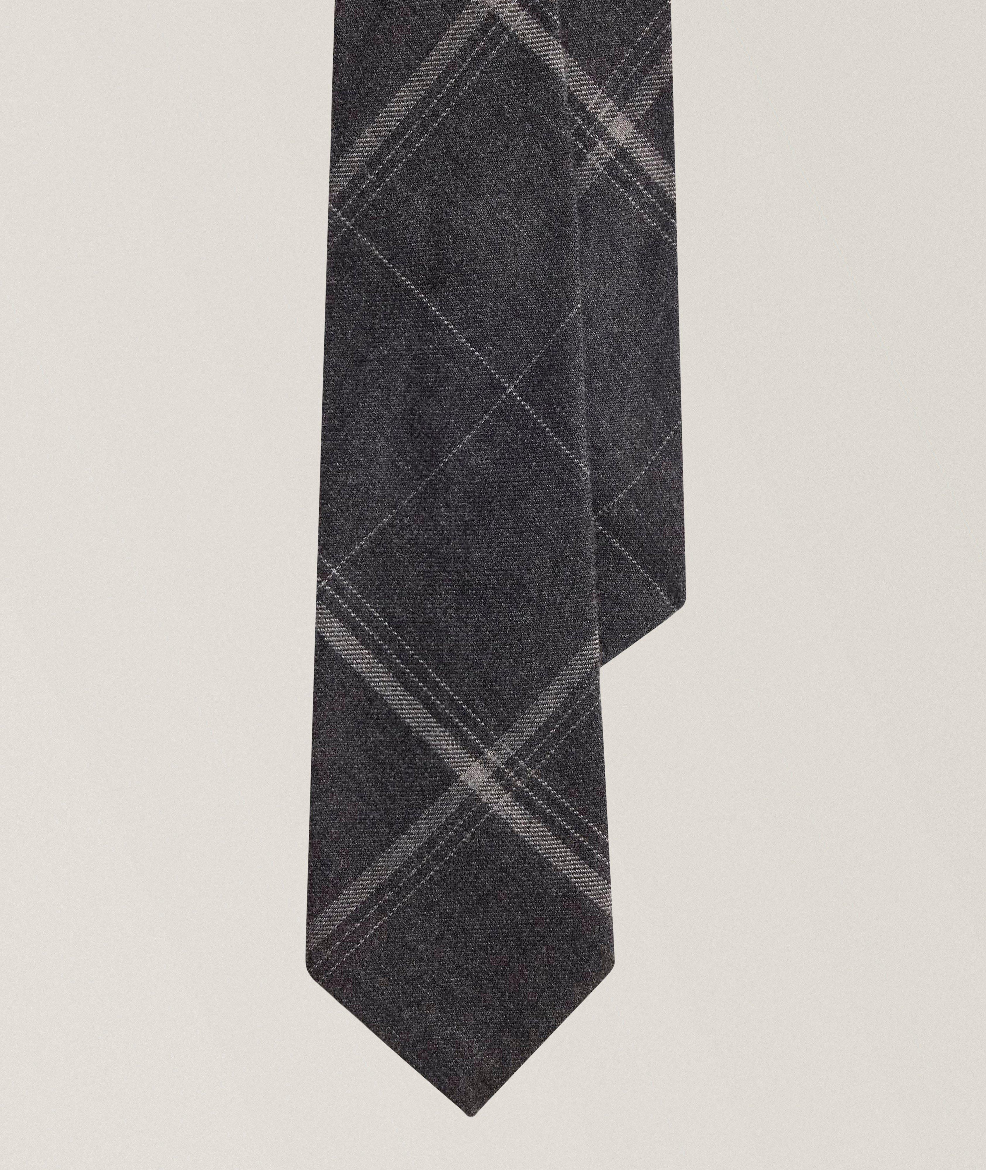 Ralph Lauren Purple Label Micro-Dot Cashmere-Silk Tie