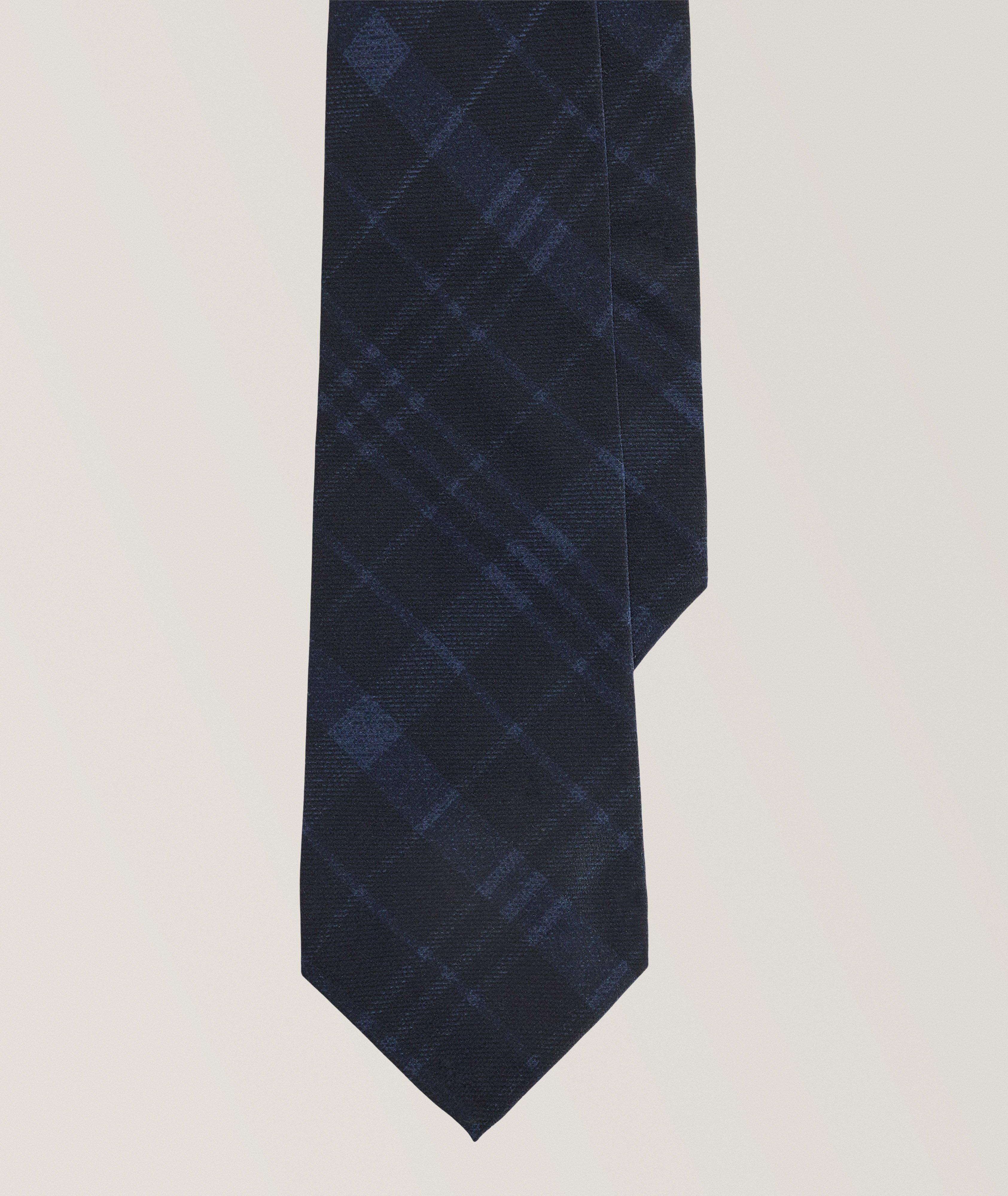 Ralph Lauren Purple Label Tonal Plaid Silk Tie