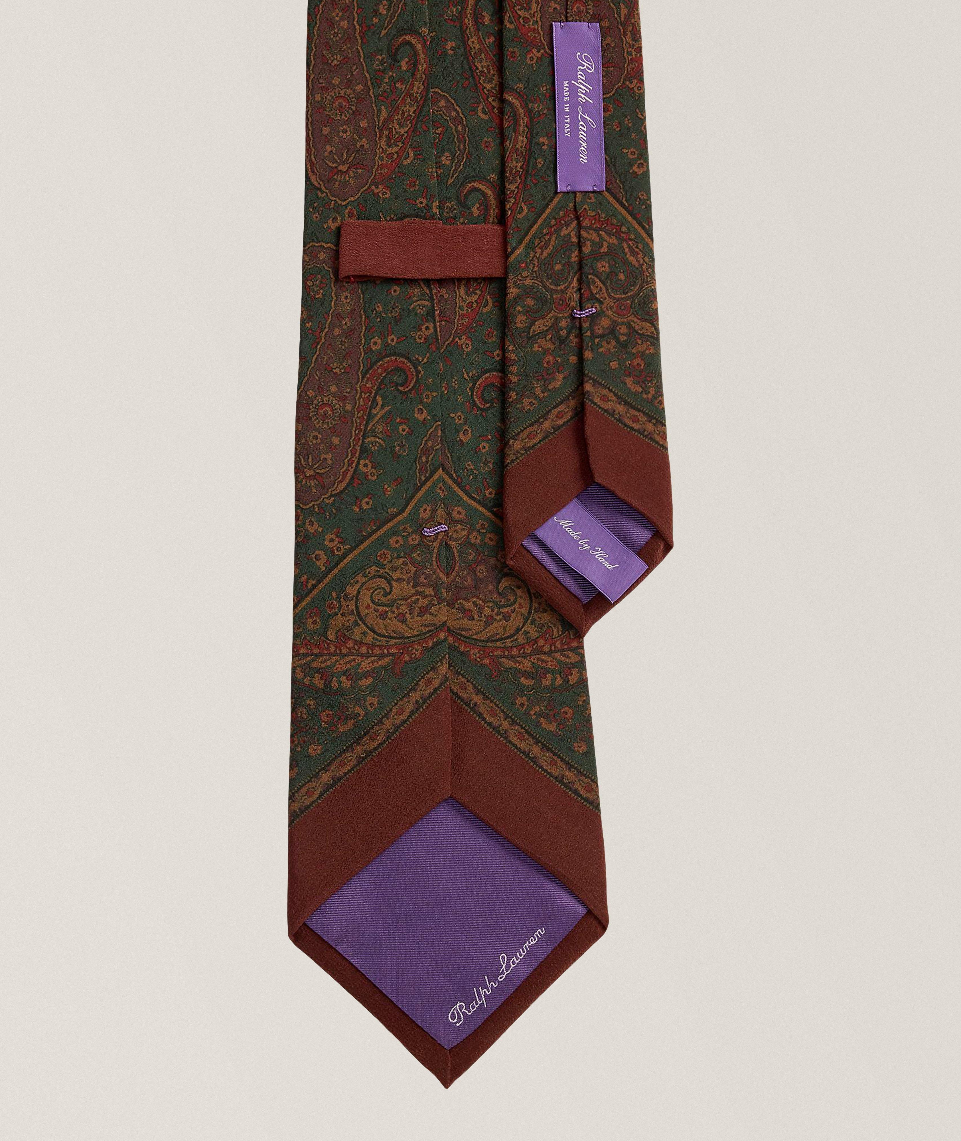 Ralph Lauren Purple Label Border Paisley Silk Tie | Ties, Pocket