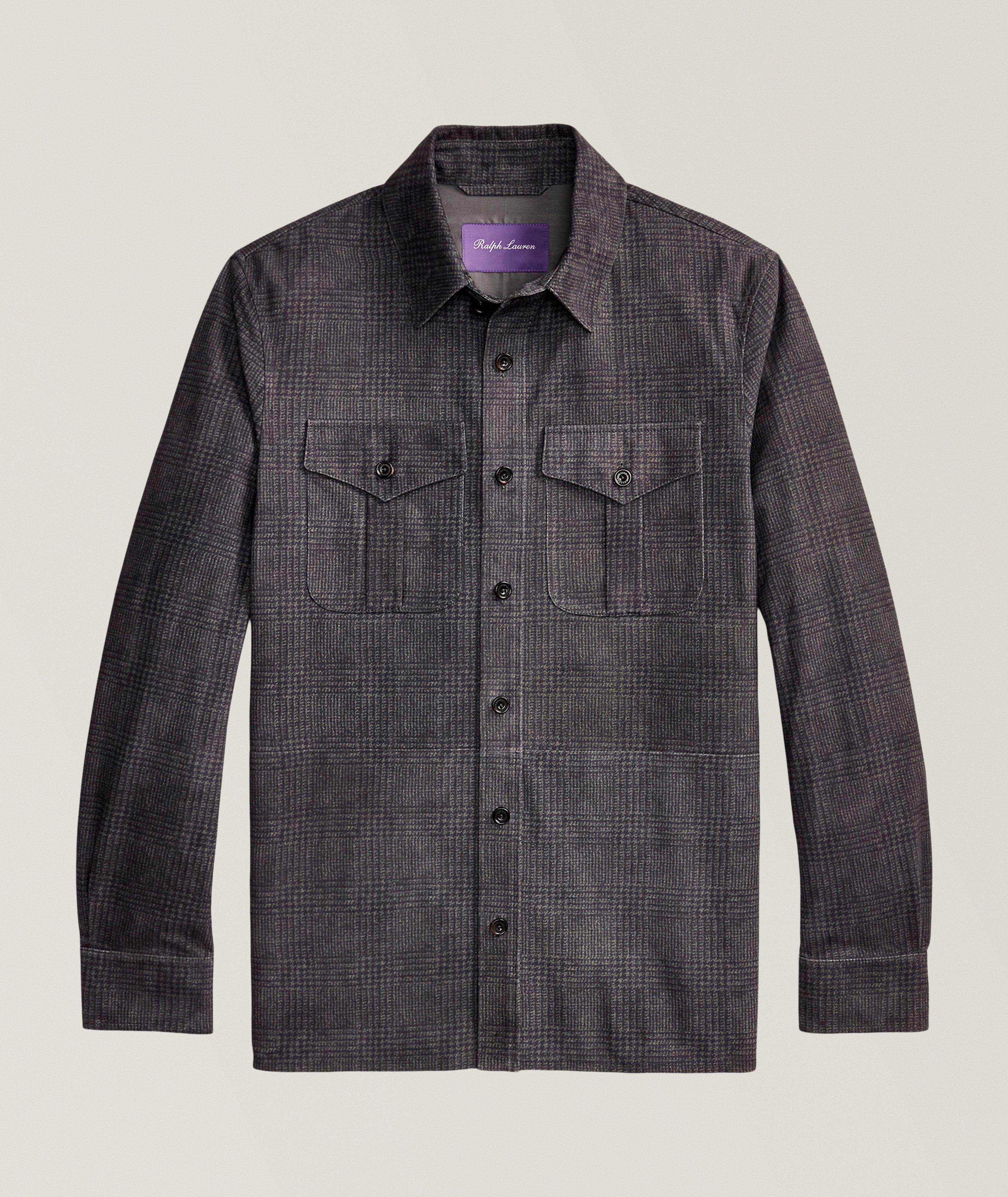 Ralph Lauren Purple Label RLP PRNTED GLNPLD-BARRON-UNLINED-SHRT JKT
