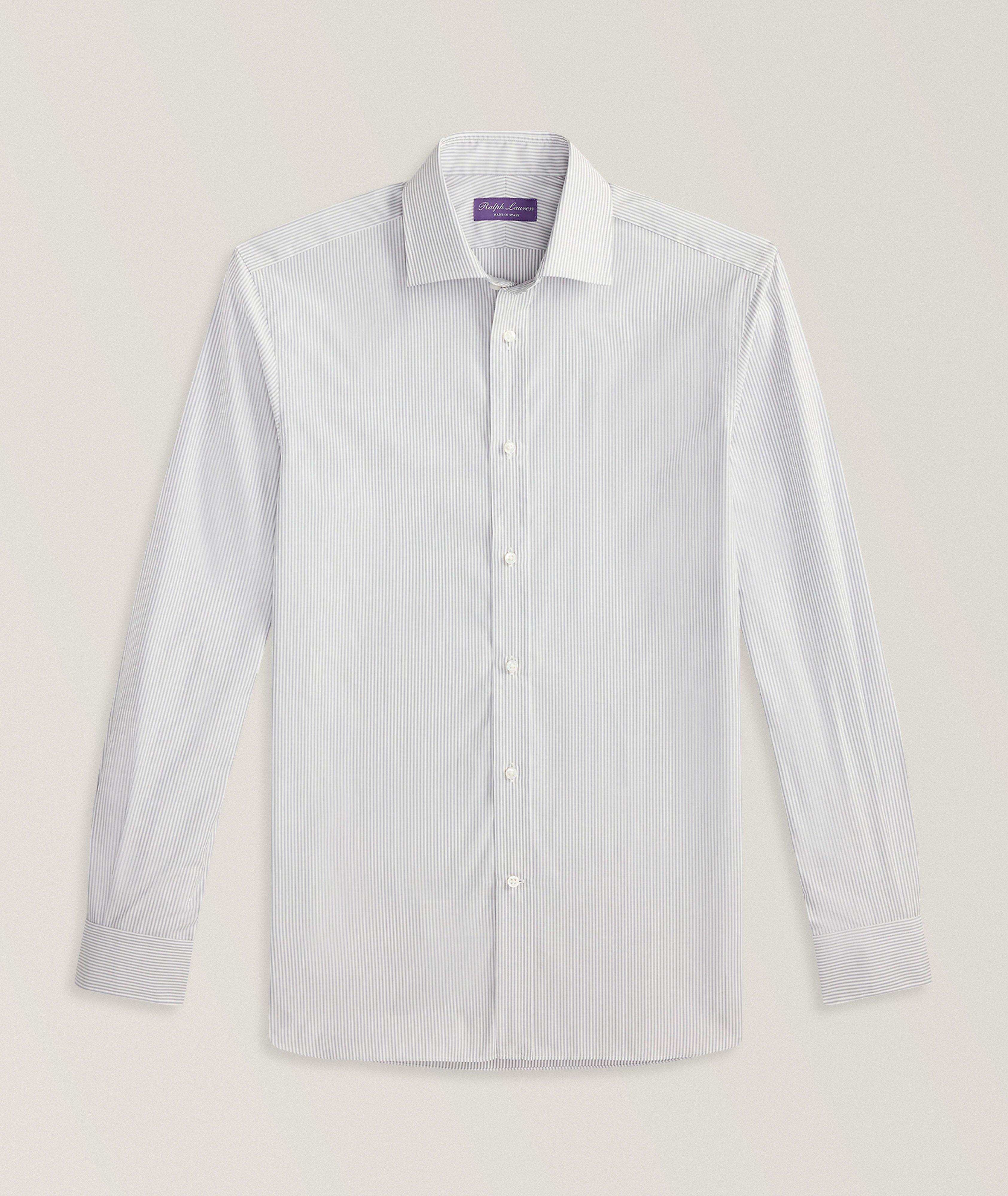Ralph Lauren Purple Label Aston Mini-Bengal Stripe Dress Shirt