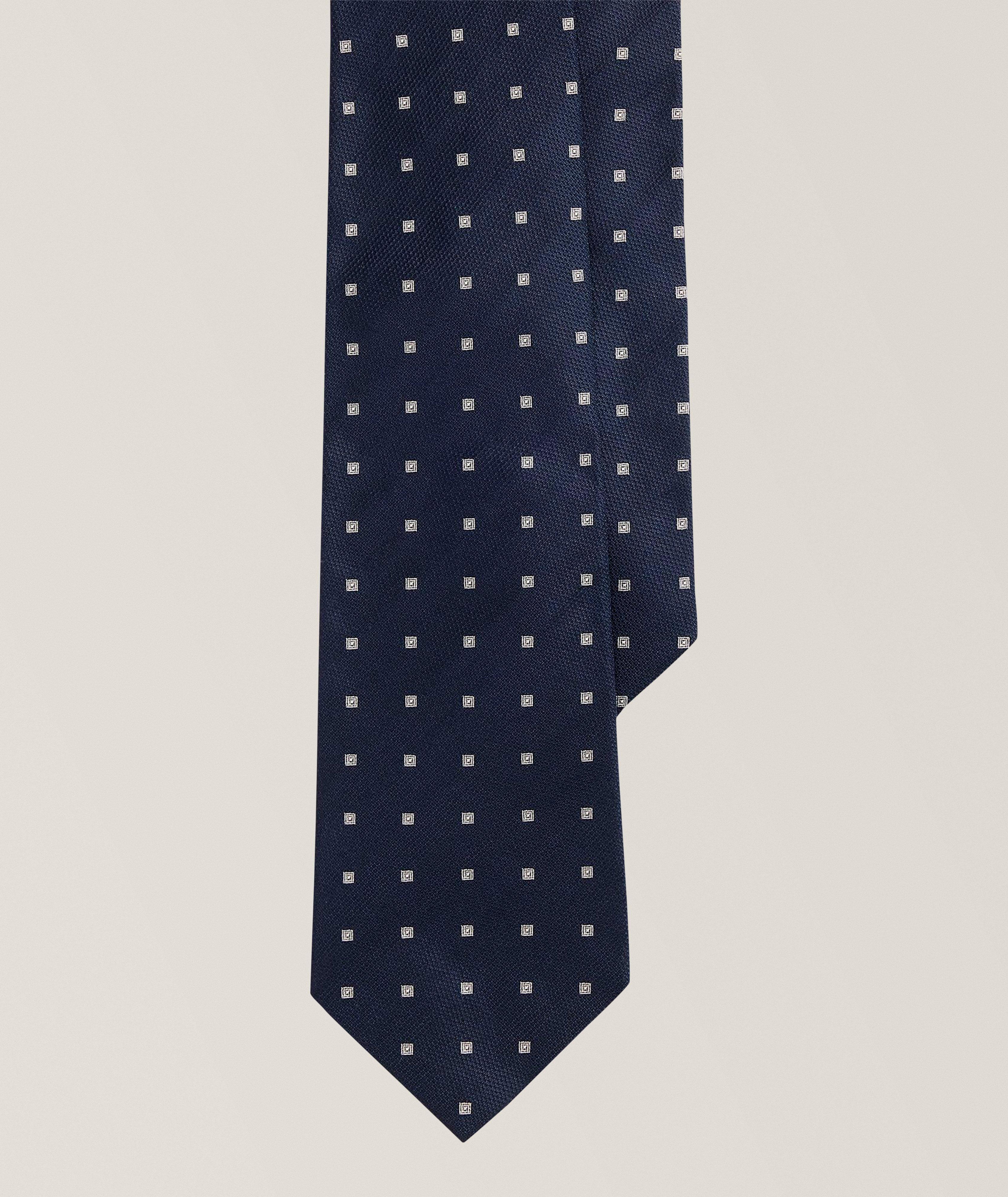 Ralph Lauren Purple Label Woven Square Silk Tie