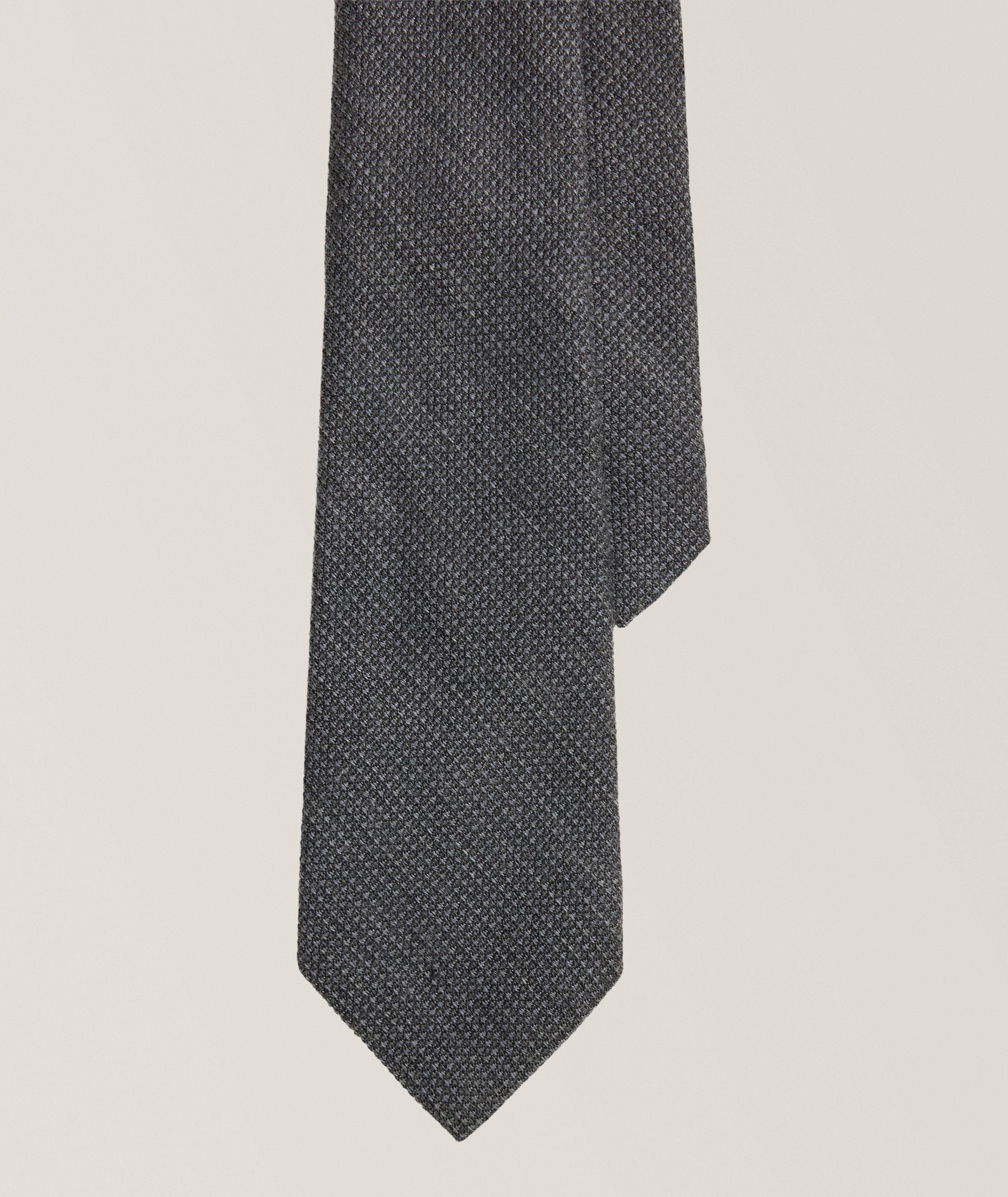 Ralph Lauren Purple Label Textured Wool-Silk-Cashmere Tie