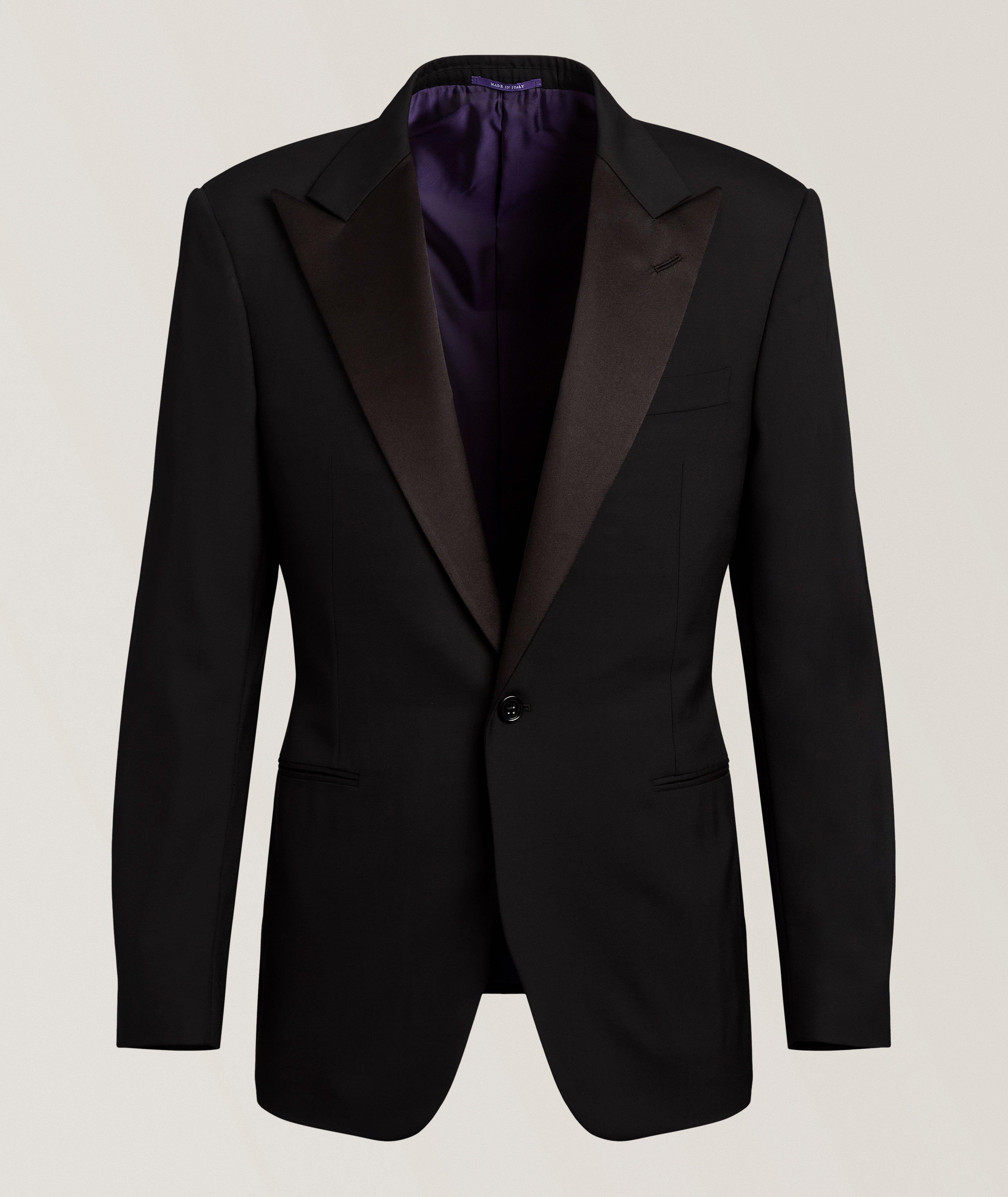 Ralph Lauren Purple Label Wool Barathea Peak Tuxedo 