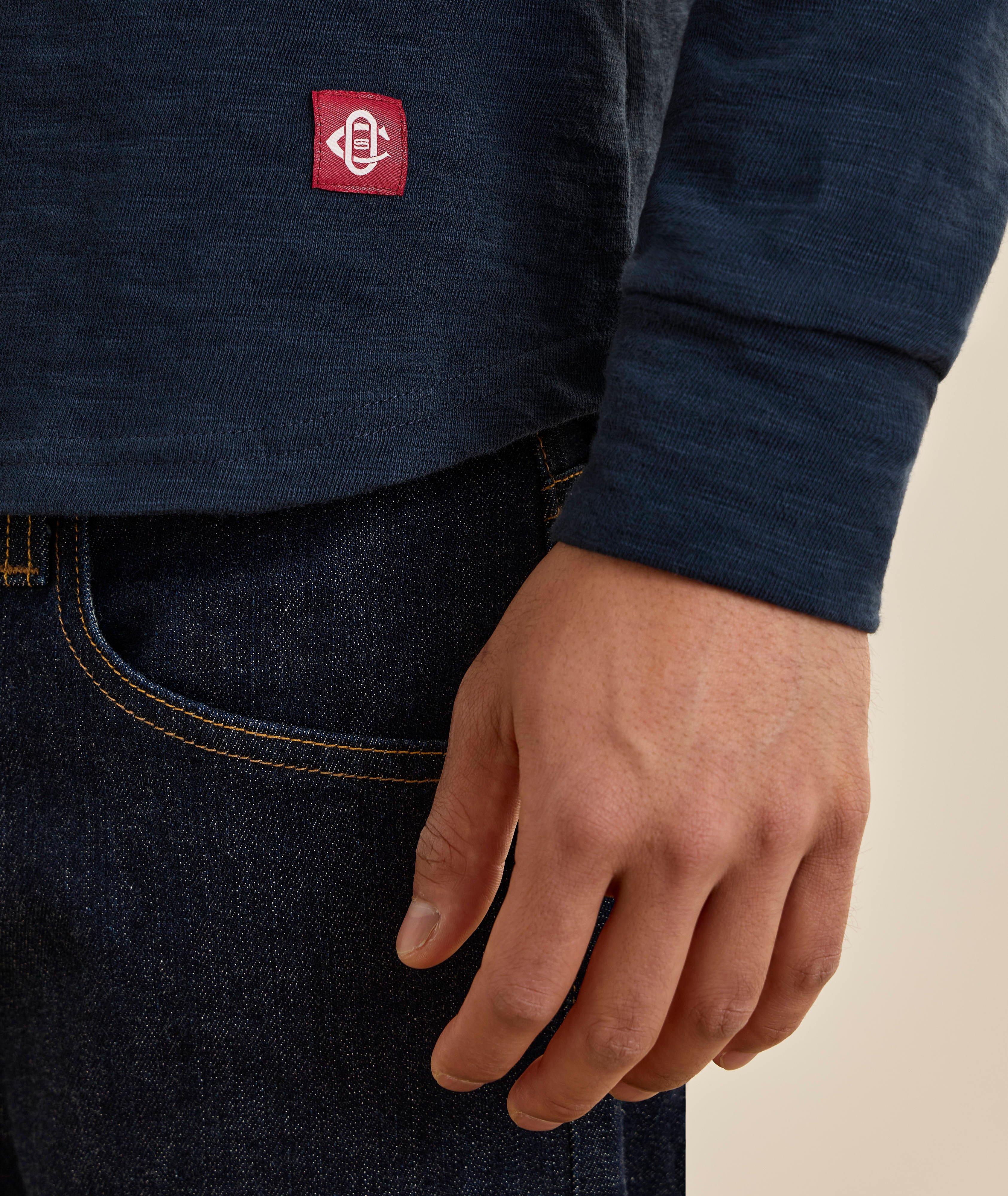 Double Slub Cotton Henley  image 4