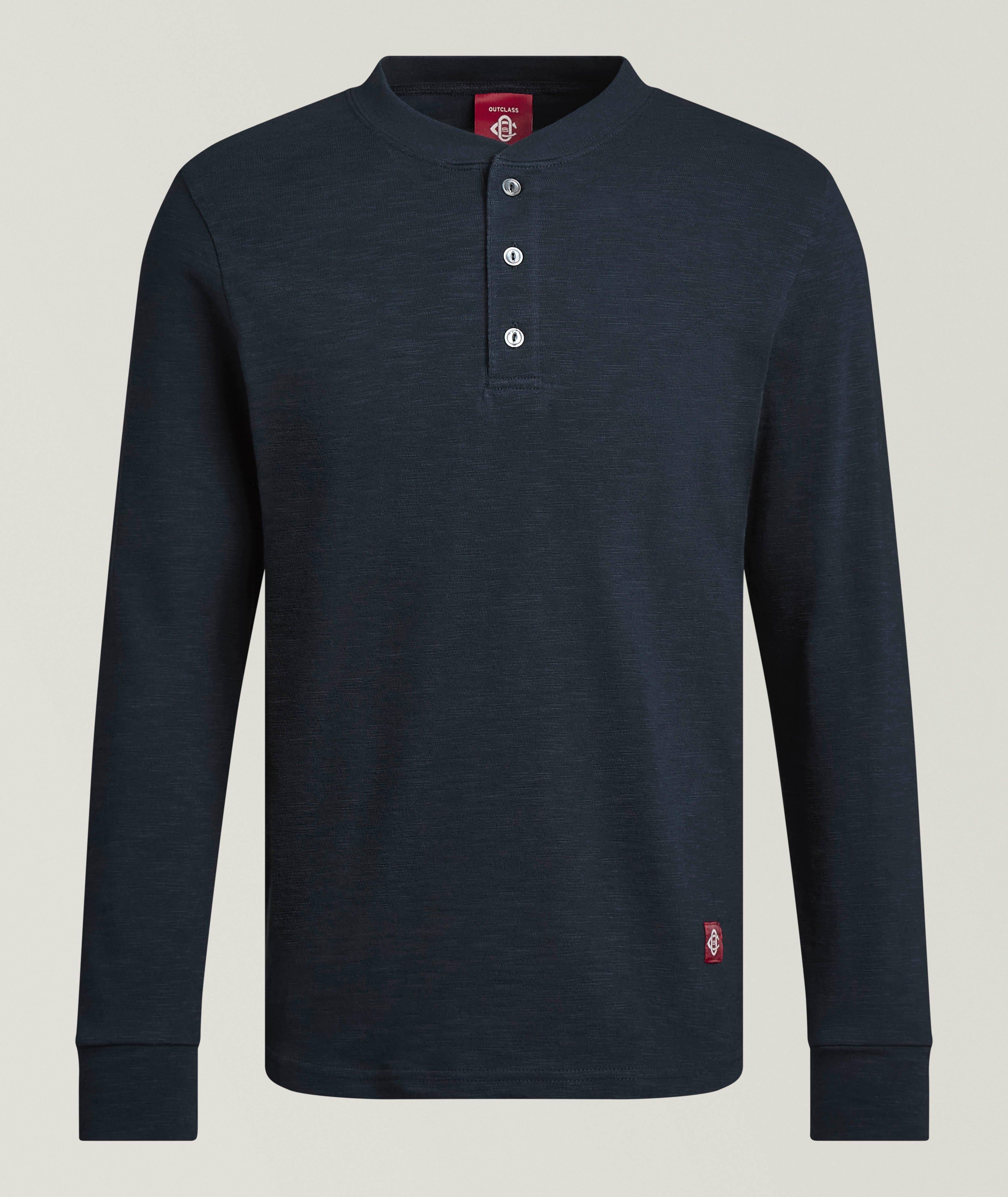 Double Slub Cotton Henley  image 0