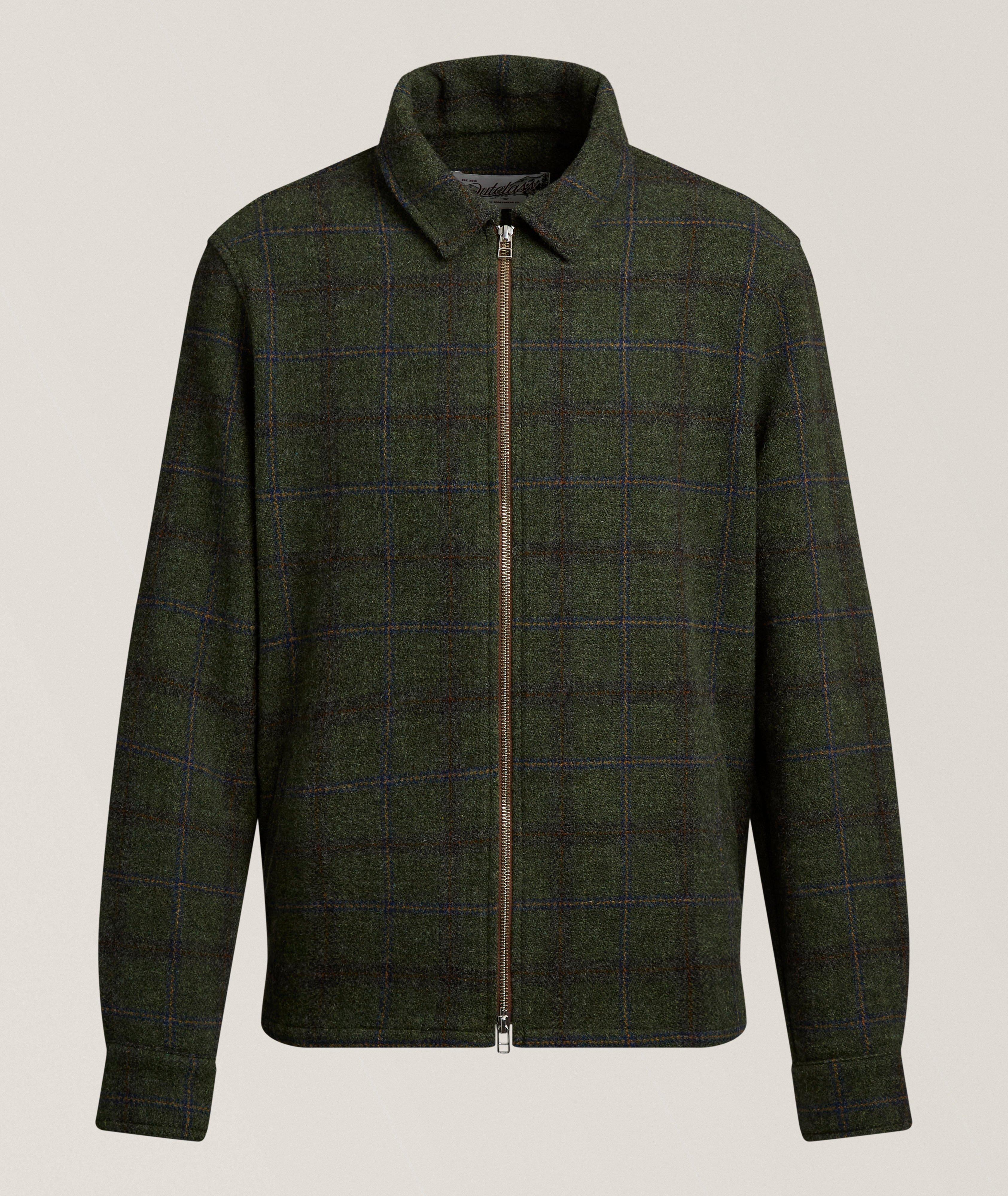 Outclass Plaid Full-Zip Overshirt 