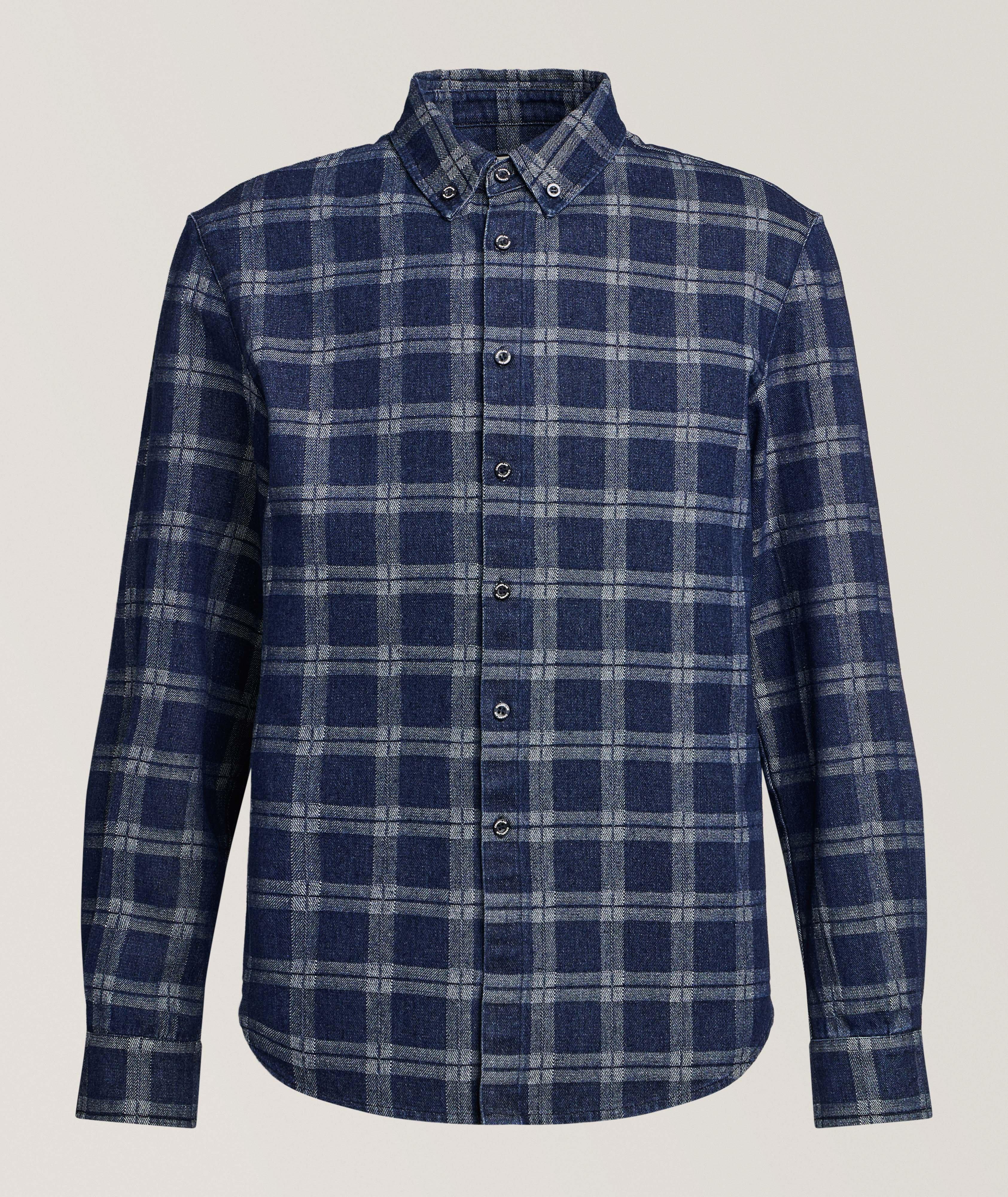 Champlain Check Cotton Denim Shirt
