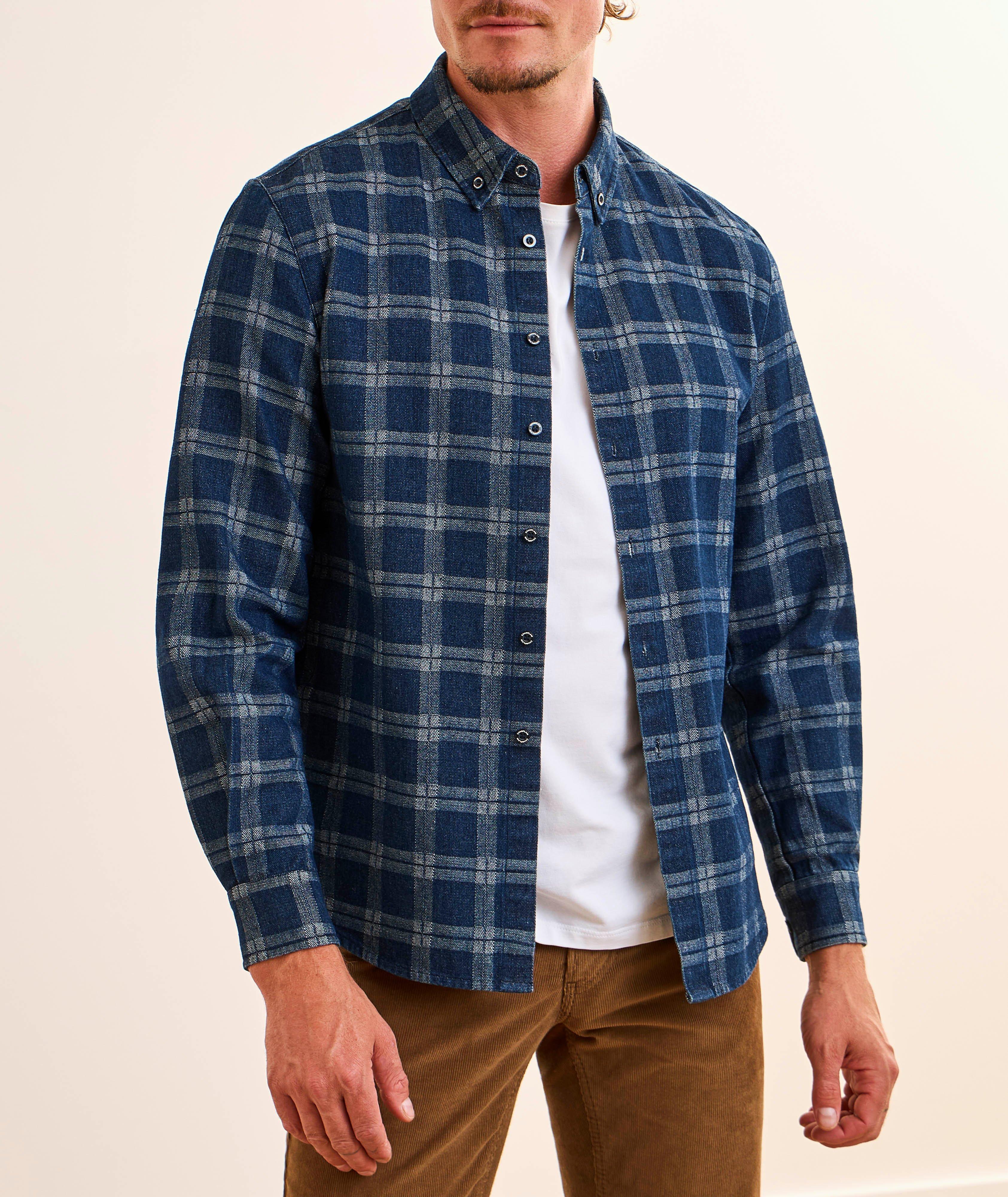 Check Cotton Denim Shirt image 1
