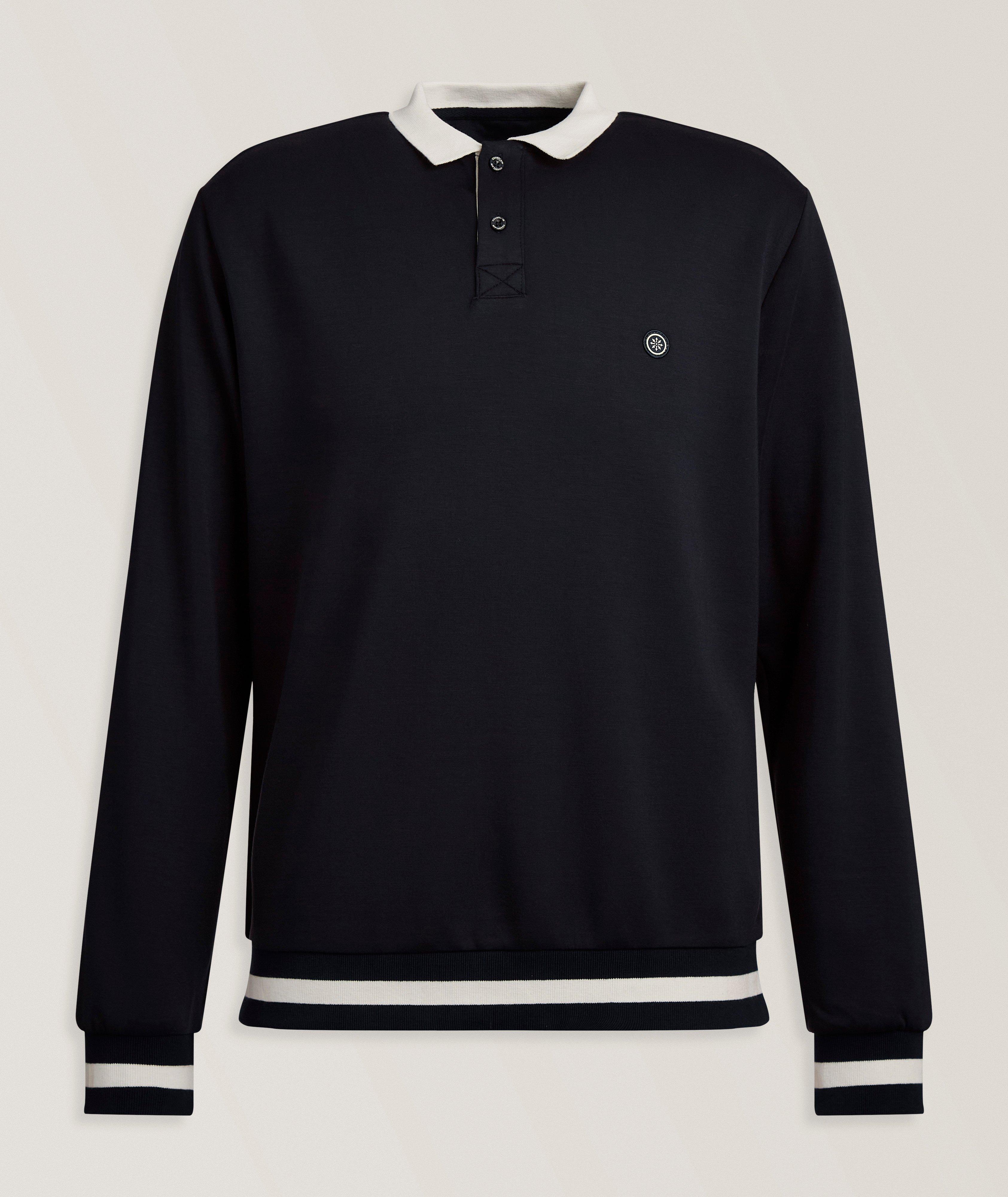 Champlain Long-Sleeve Knit Polo | Polos | Harry Rosen