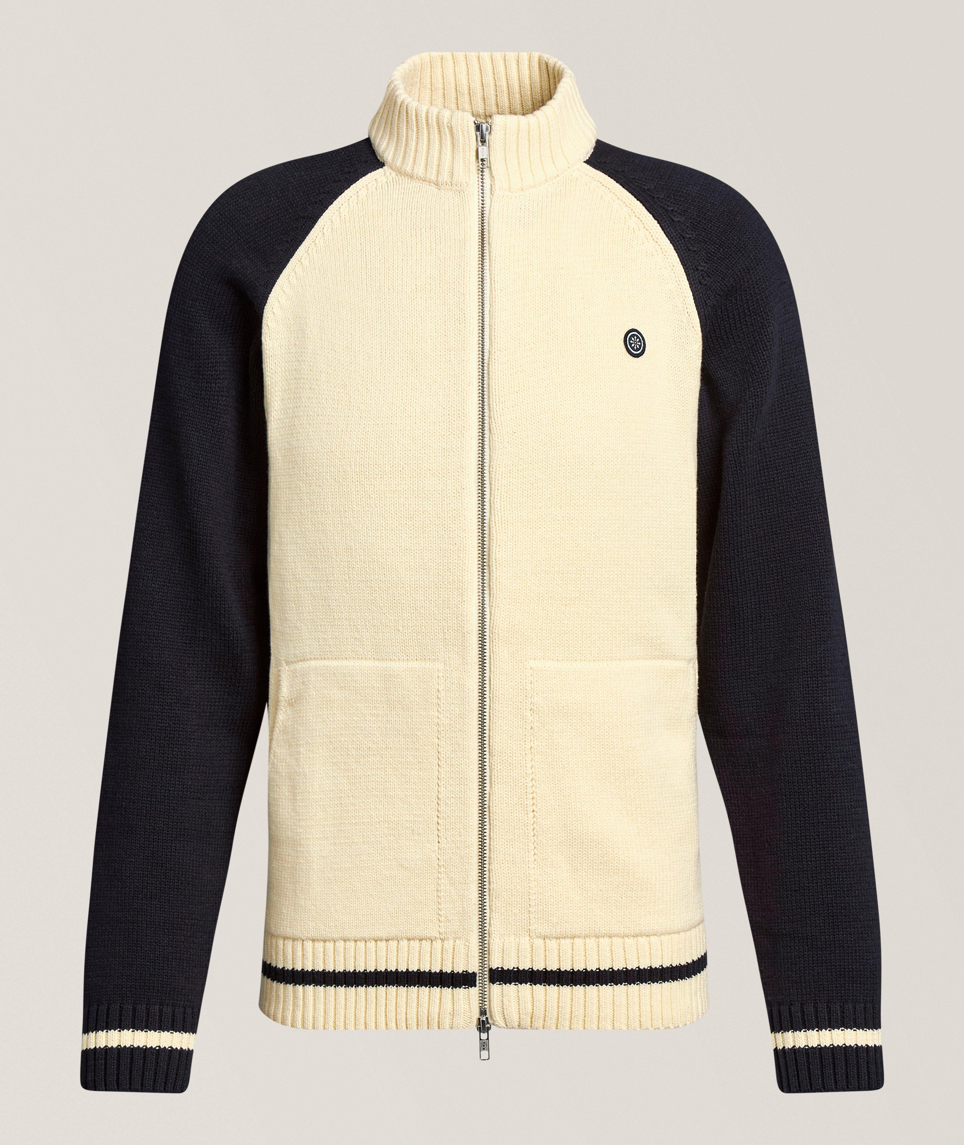 Champlain Alpine Full-Zip Raglan Sweater