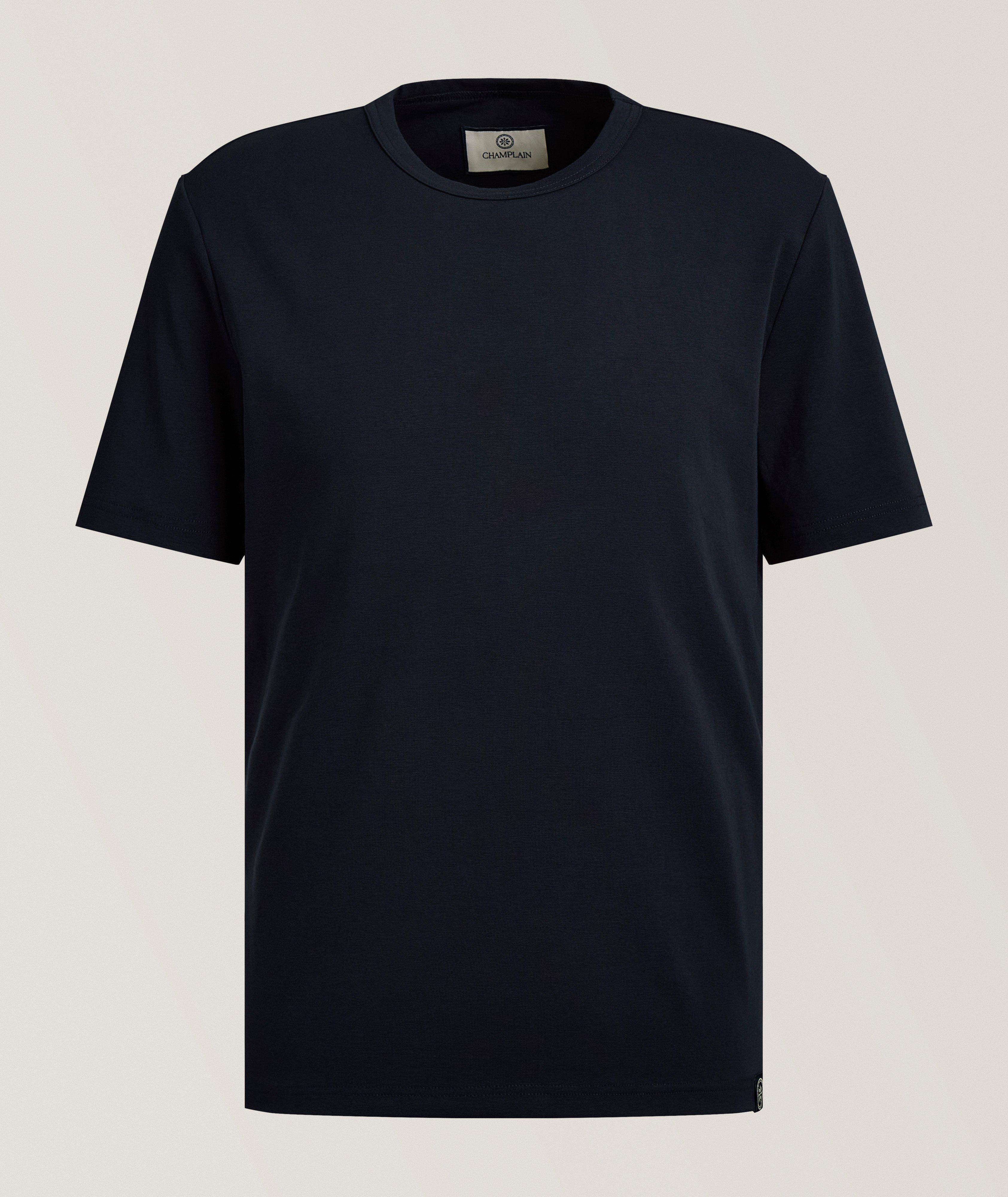 Stretch-Cotton Crewneck T-Shirt image 0