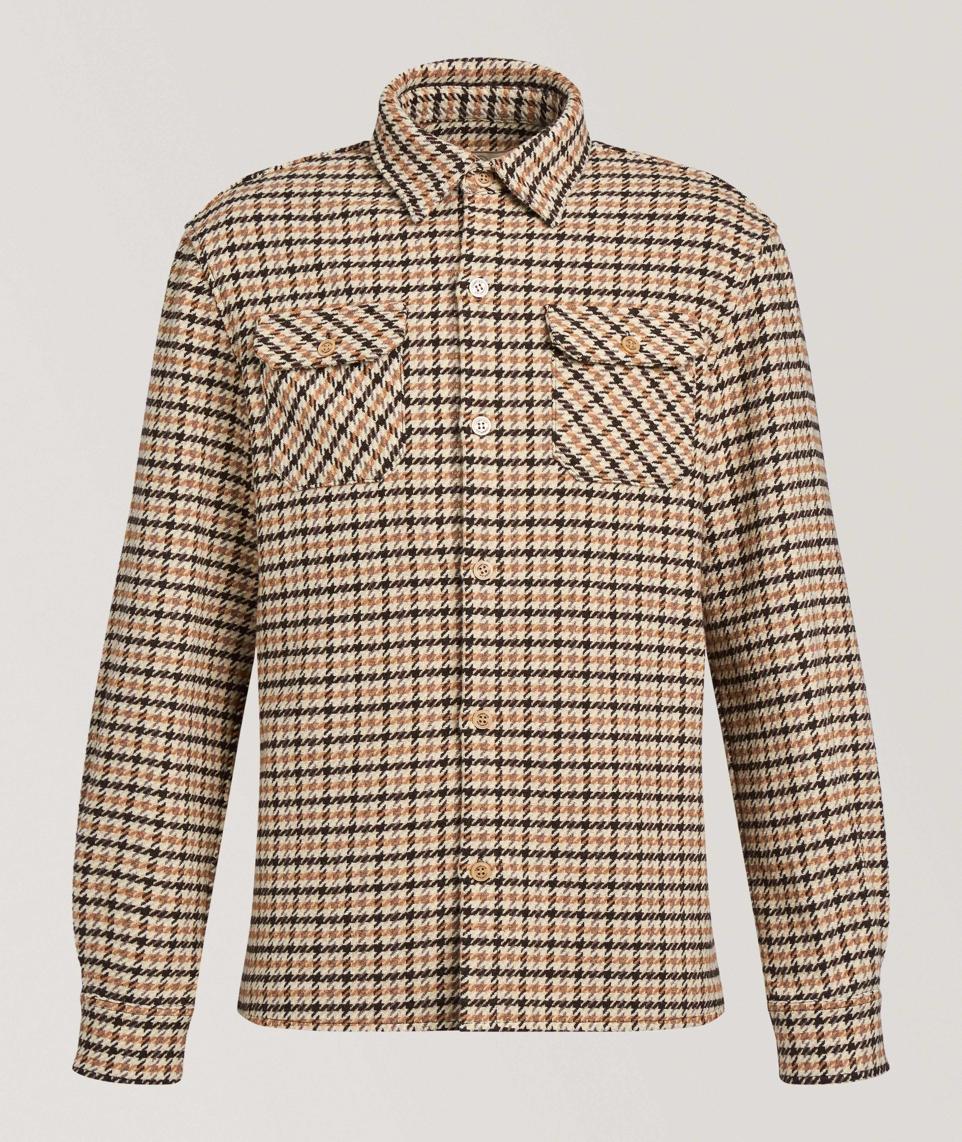Surchemise laine-mélange pied-de-poule image 0