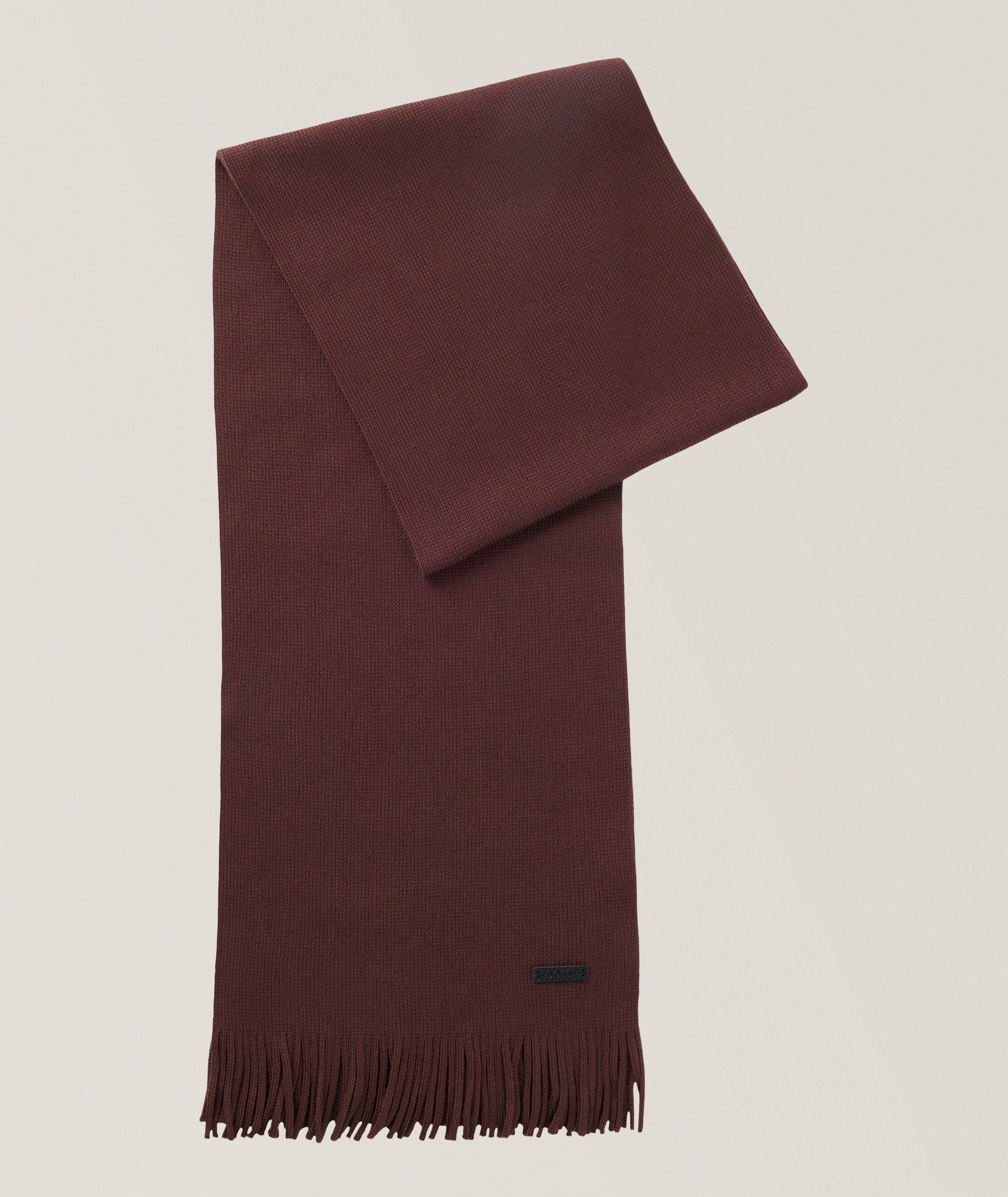 BOSS Albas Virgin Wool Scarf