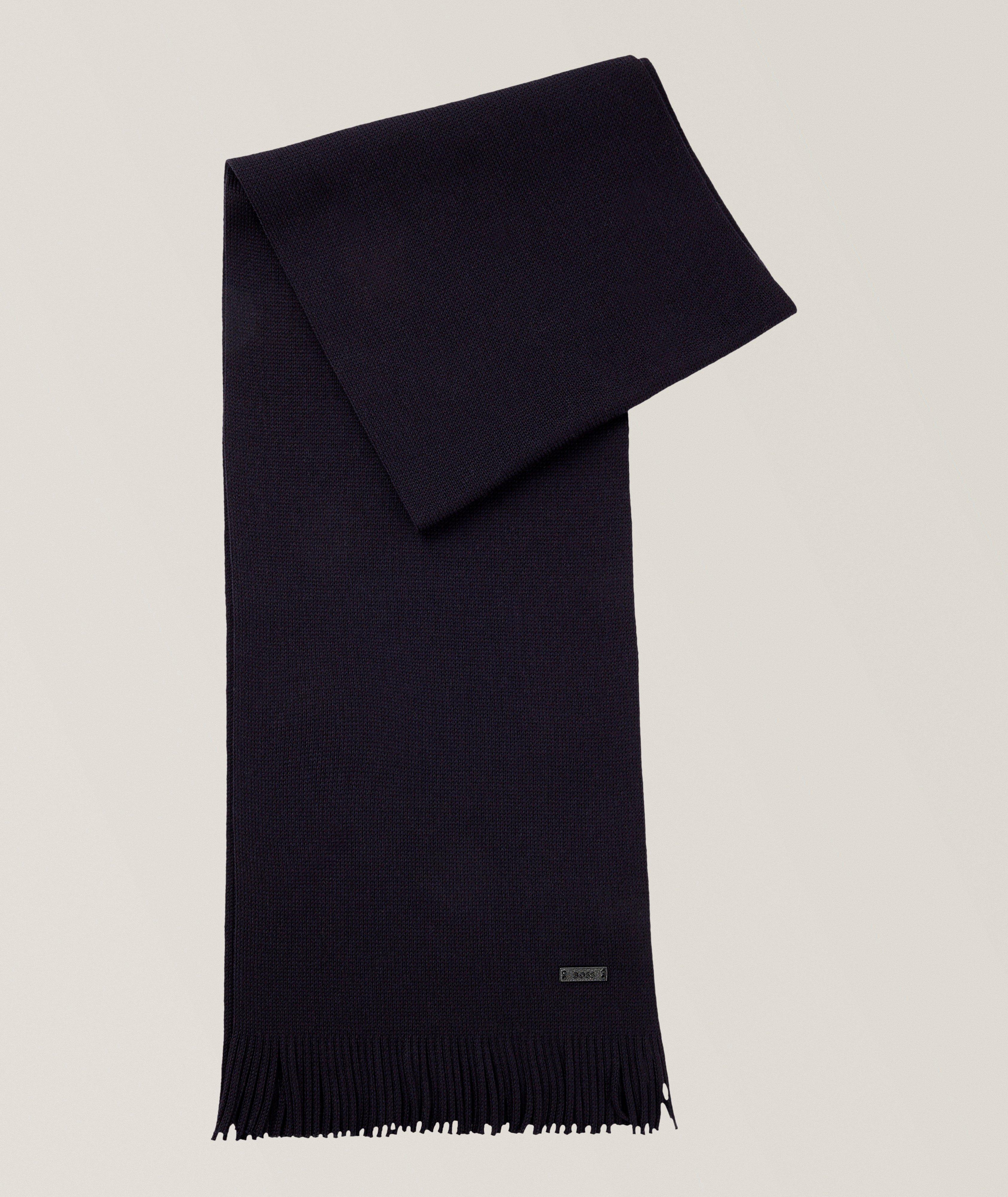 BOSS Albas Virgin Wool Scarf