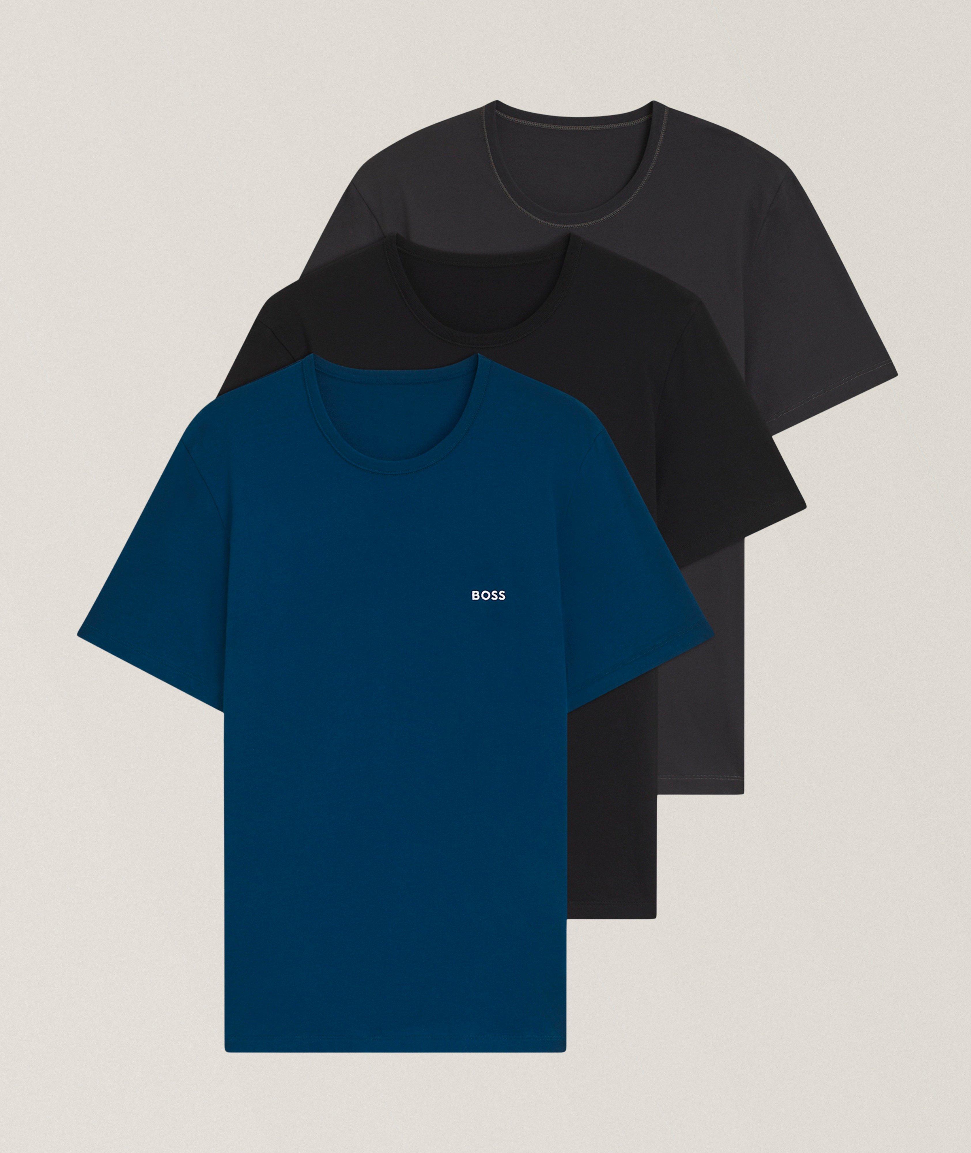 BOSS Lot de trois t-shirt jersey coton logo