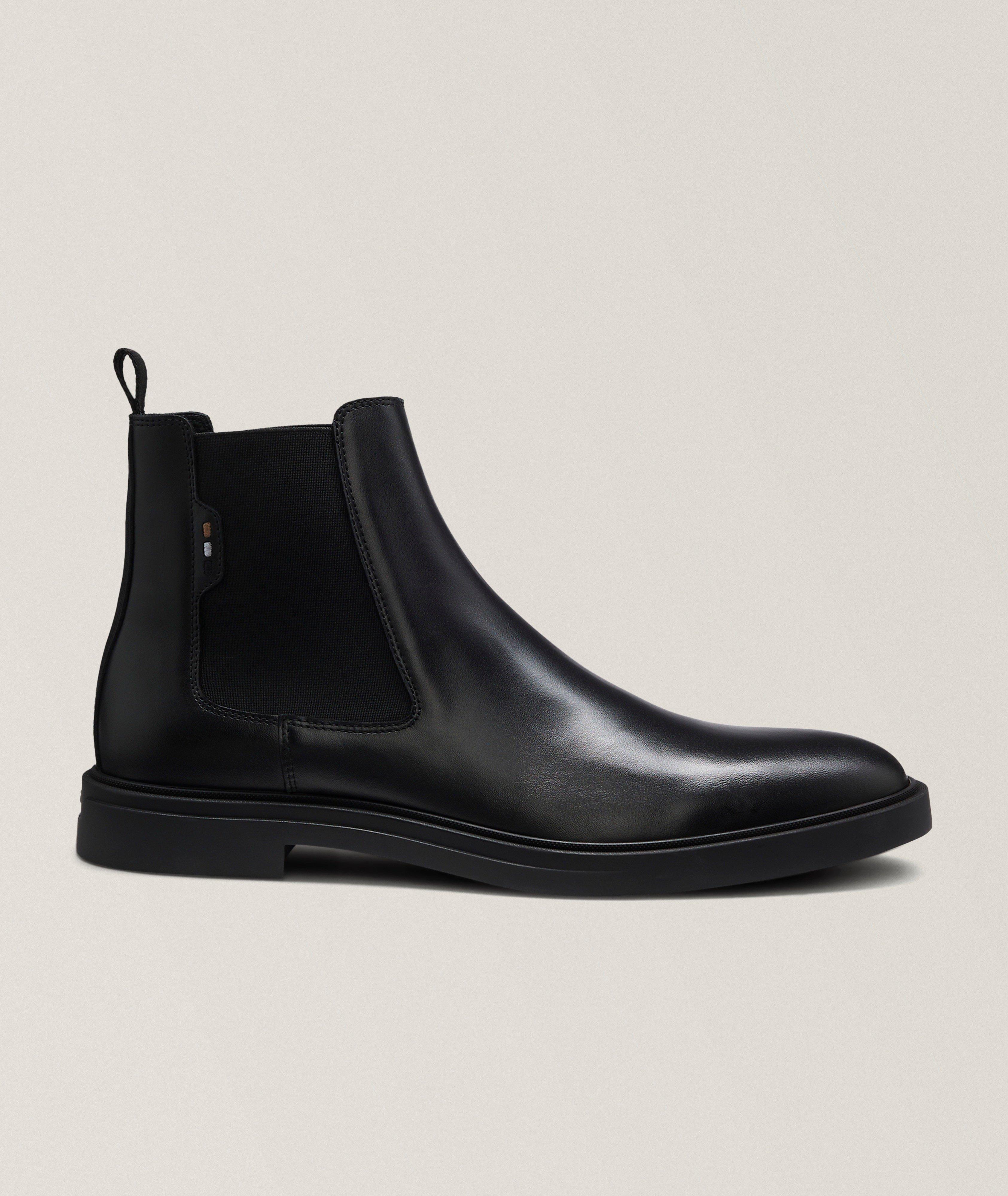 BOSS Calev Grained Leather Chelsea Boots