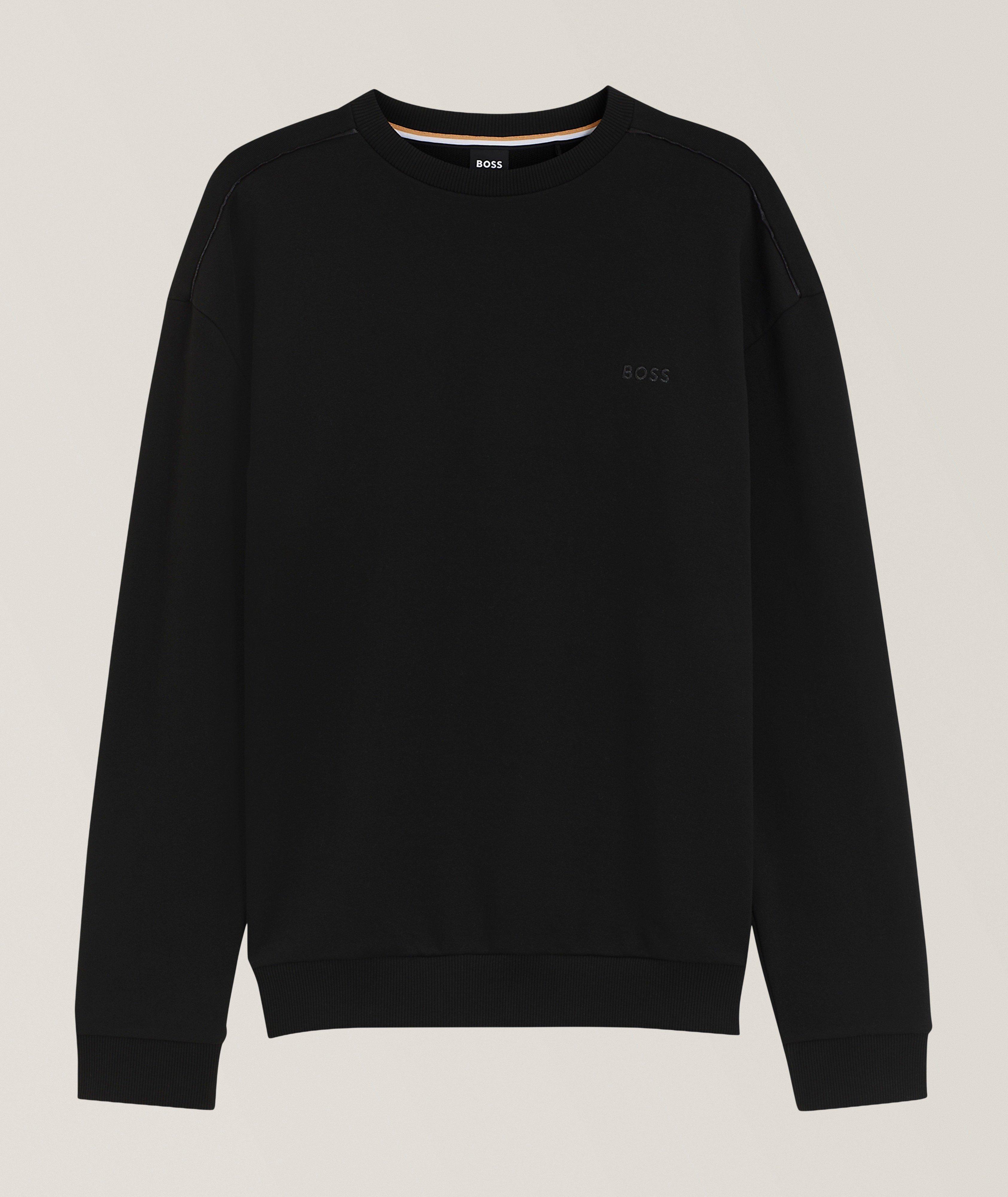 BOSS Sweatshirt coton tissu bouclette Andrew