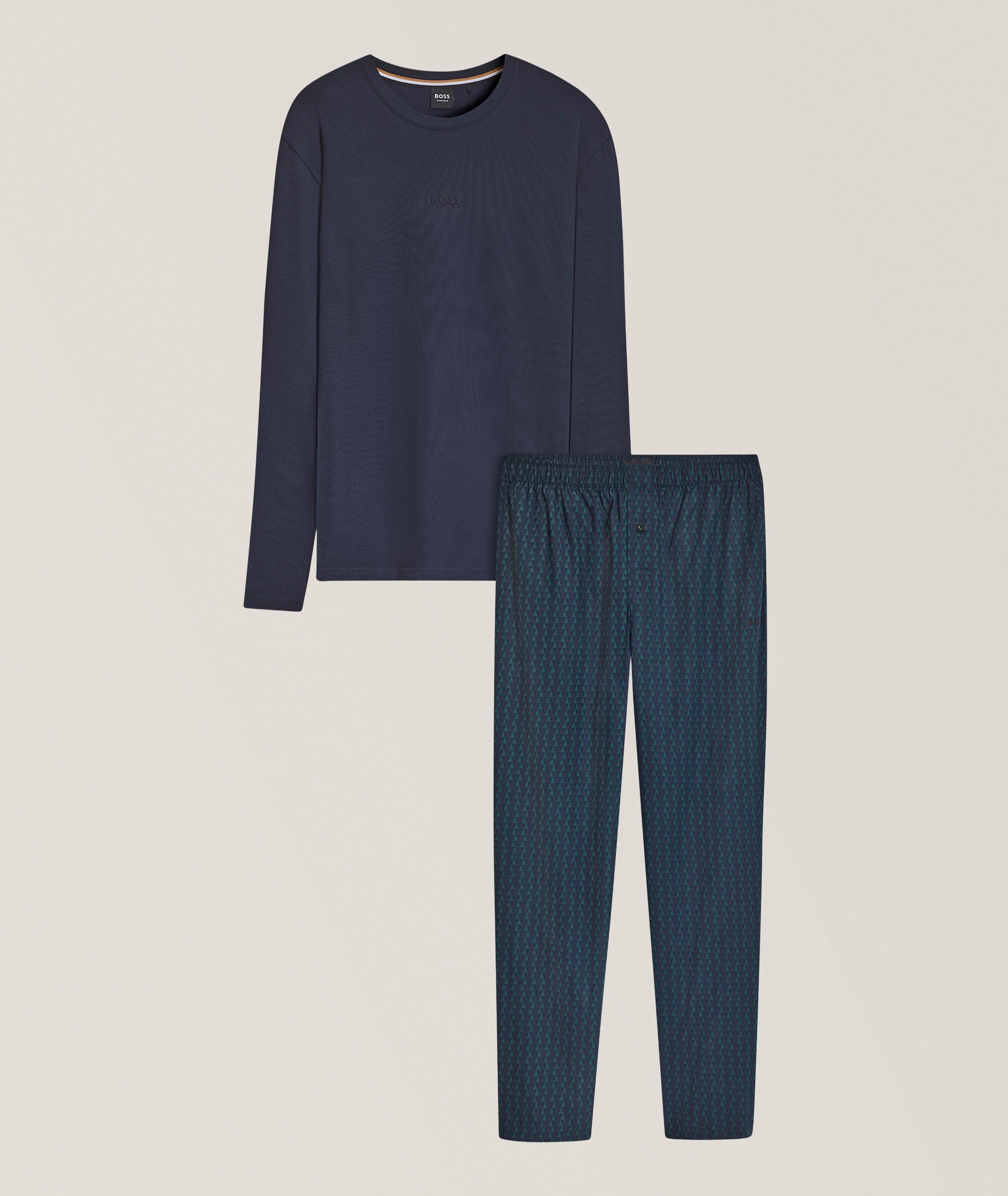 BOSS Chris Geometric Long Pyjama Set