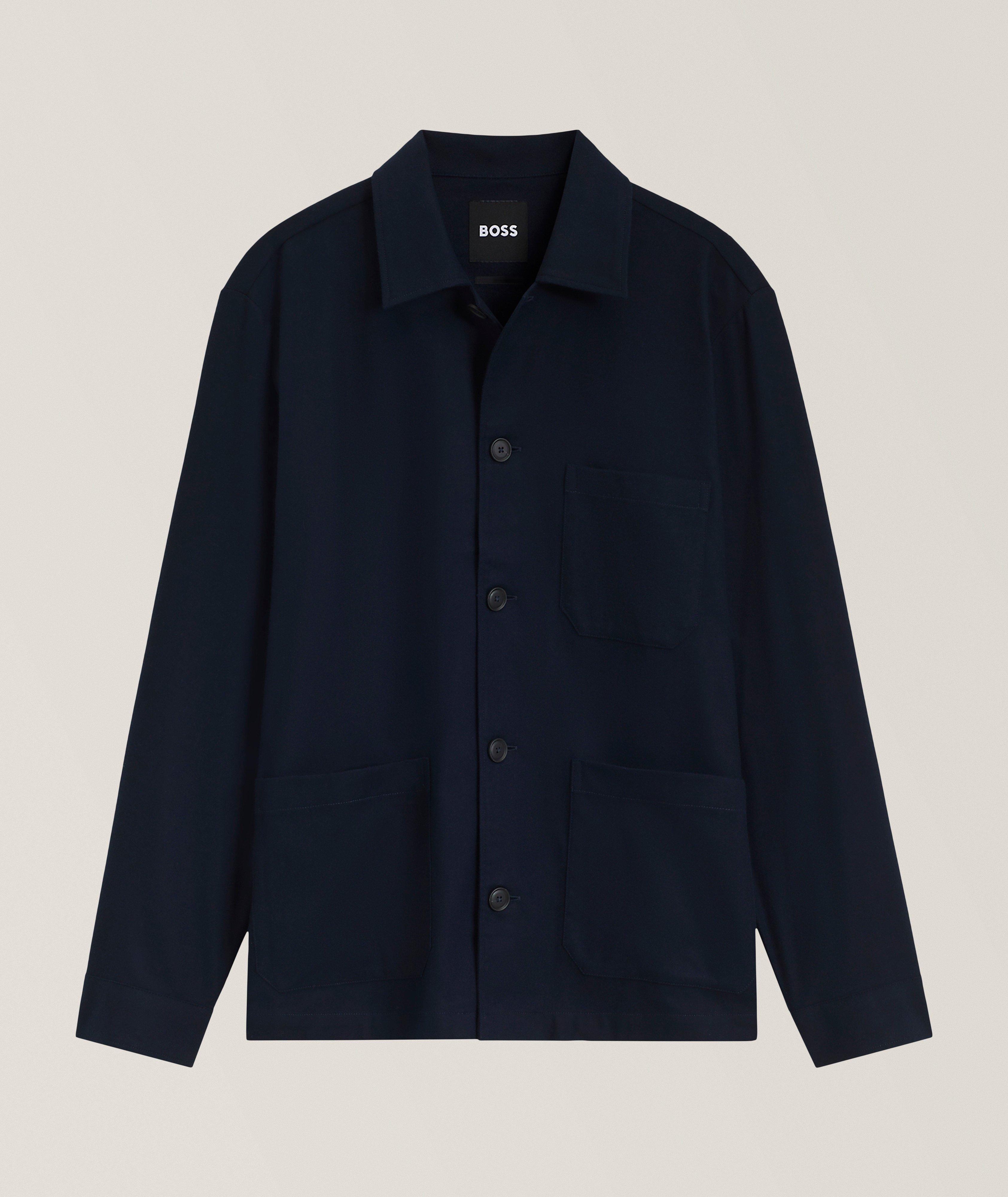 BOSS Relaxed-Fit Cai Cotton Flannel Shirt