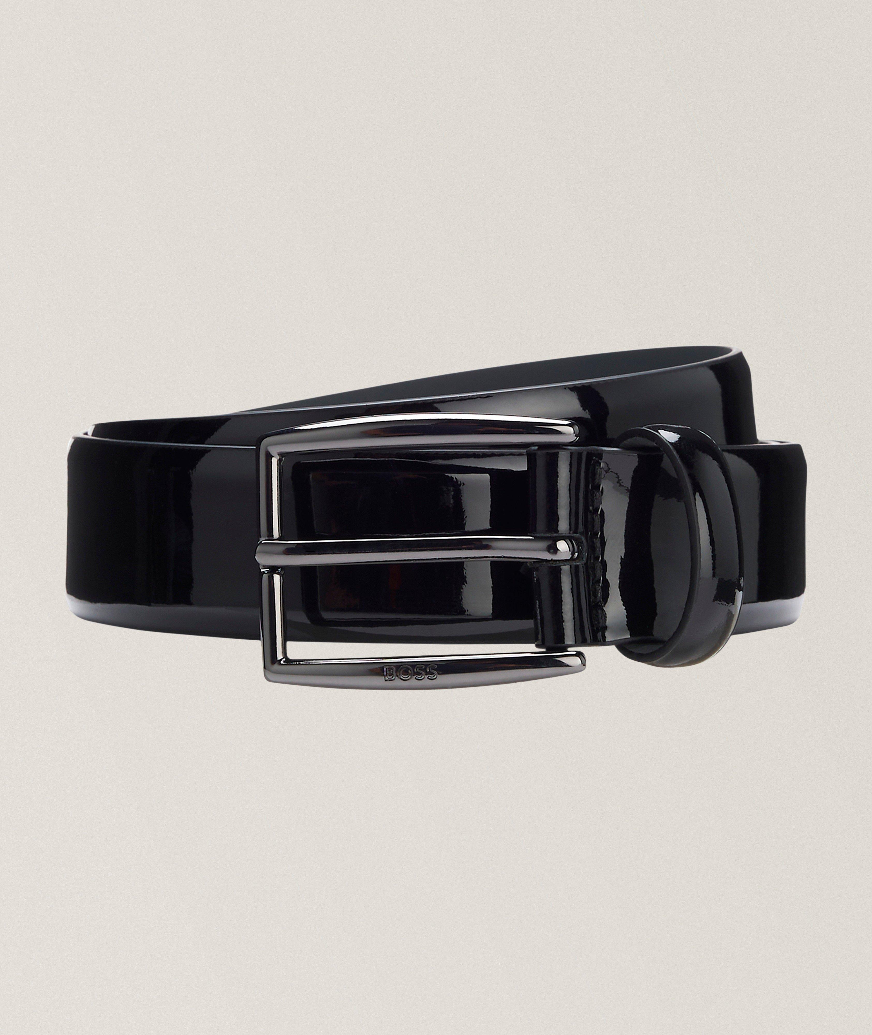 BOSS Dron Patent Leather Belt
