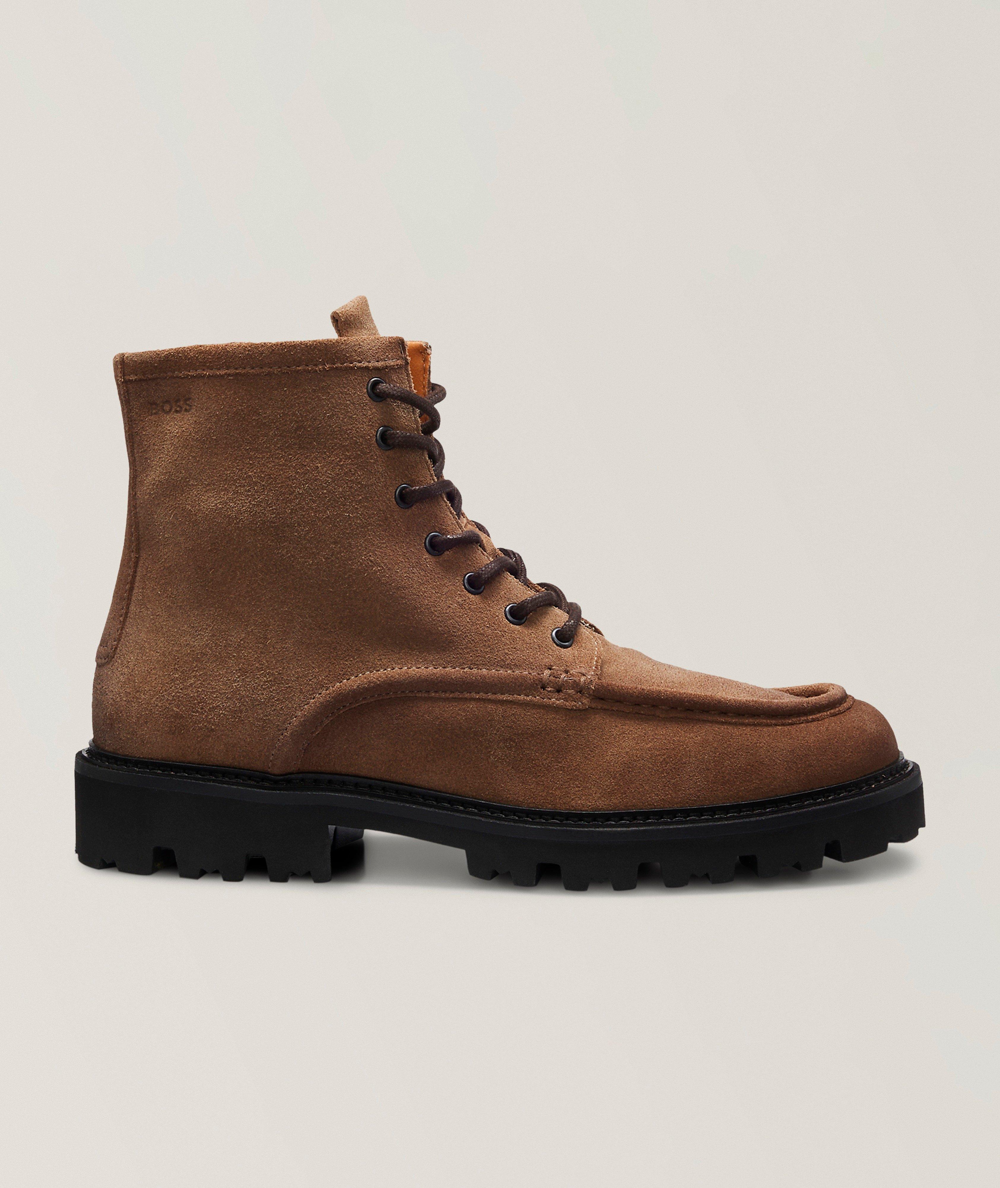 BOSS Julio Suede Lace-Up Boots