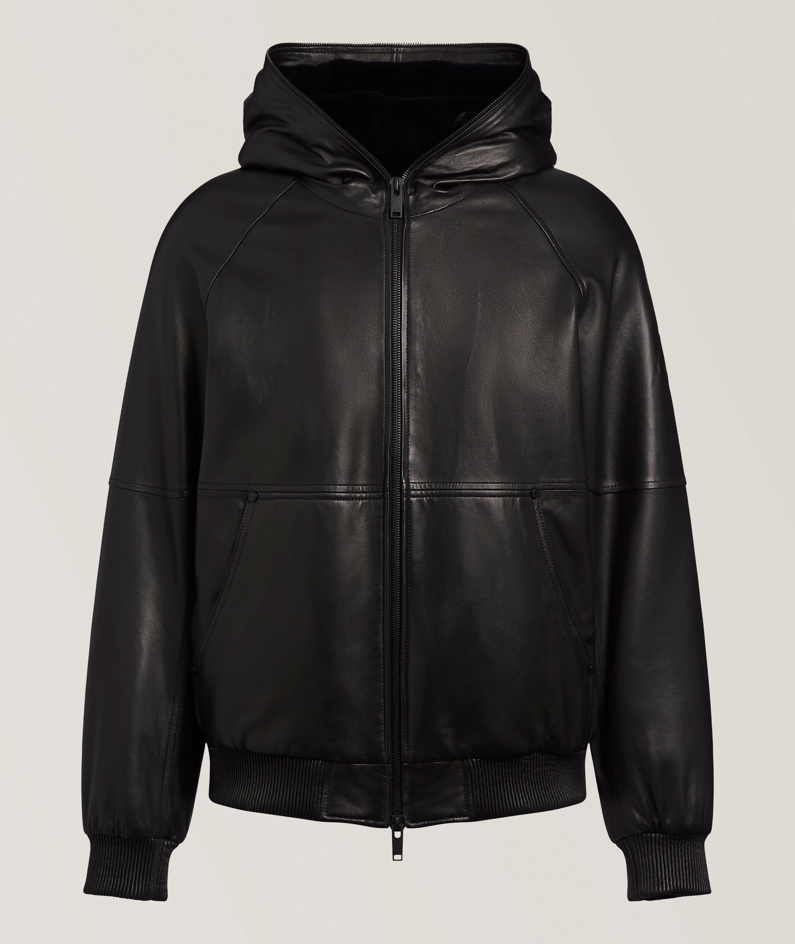 Moose Knuckles MSNCKL BLK NEO LTHR BNNY HD JKT