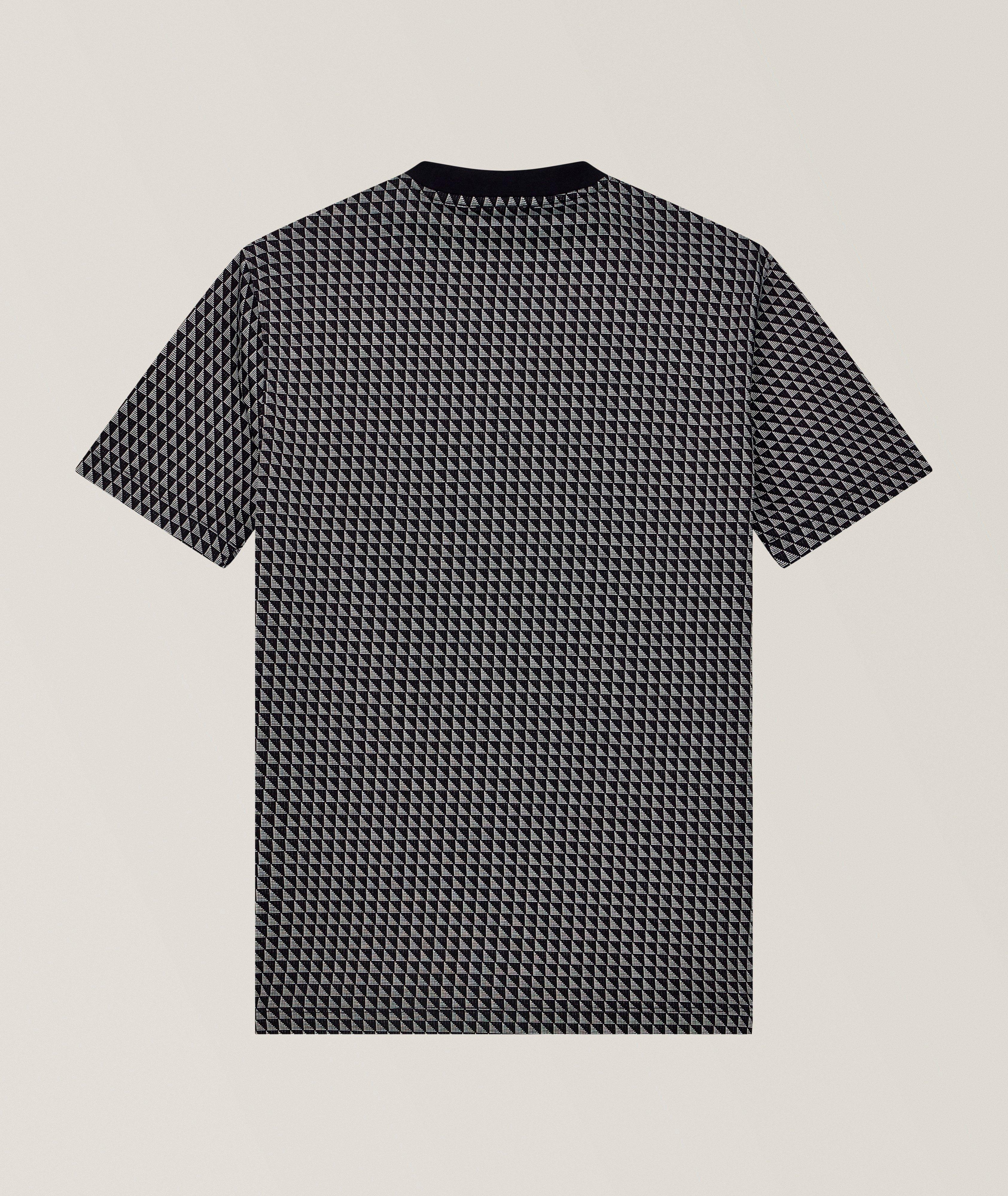 Jacquard Geometric Jersey T-Shirt image 1