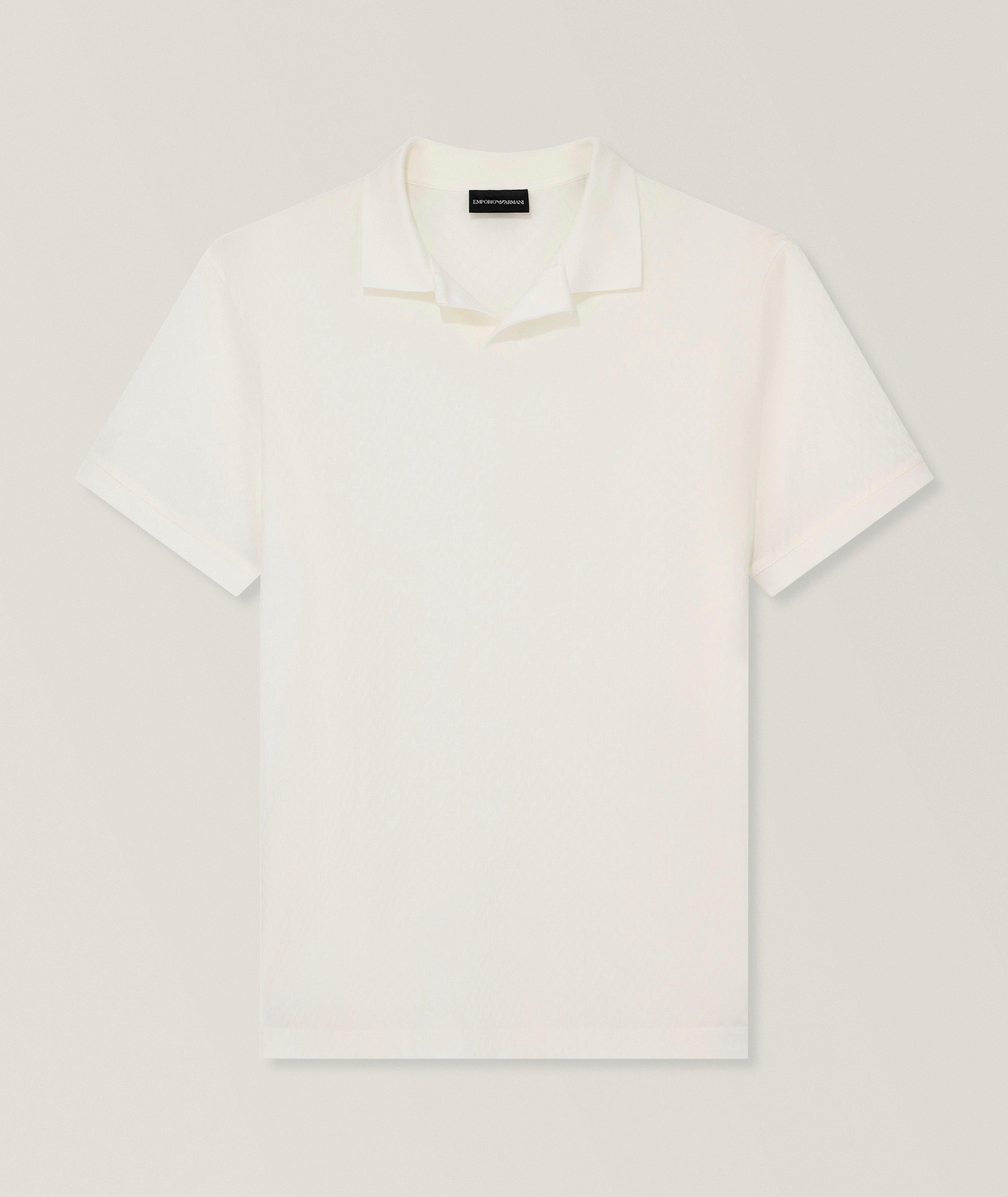 Emporio Armani Jacquard Cotton Polo 