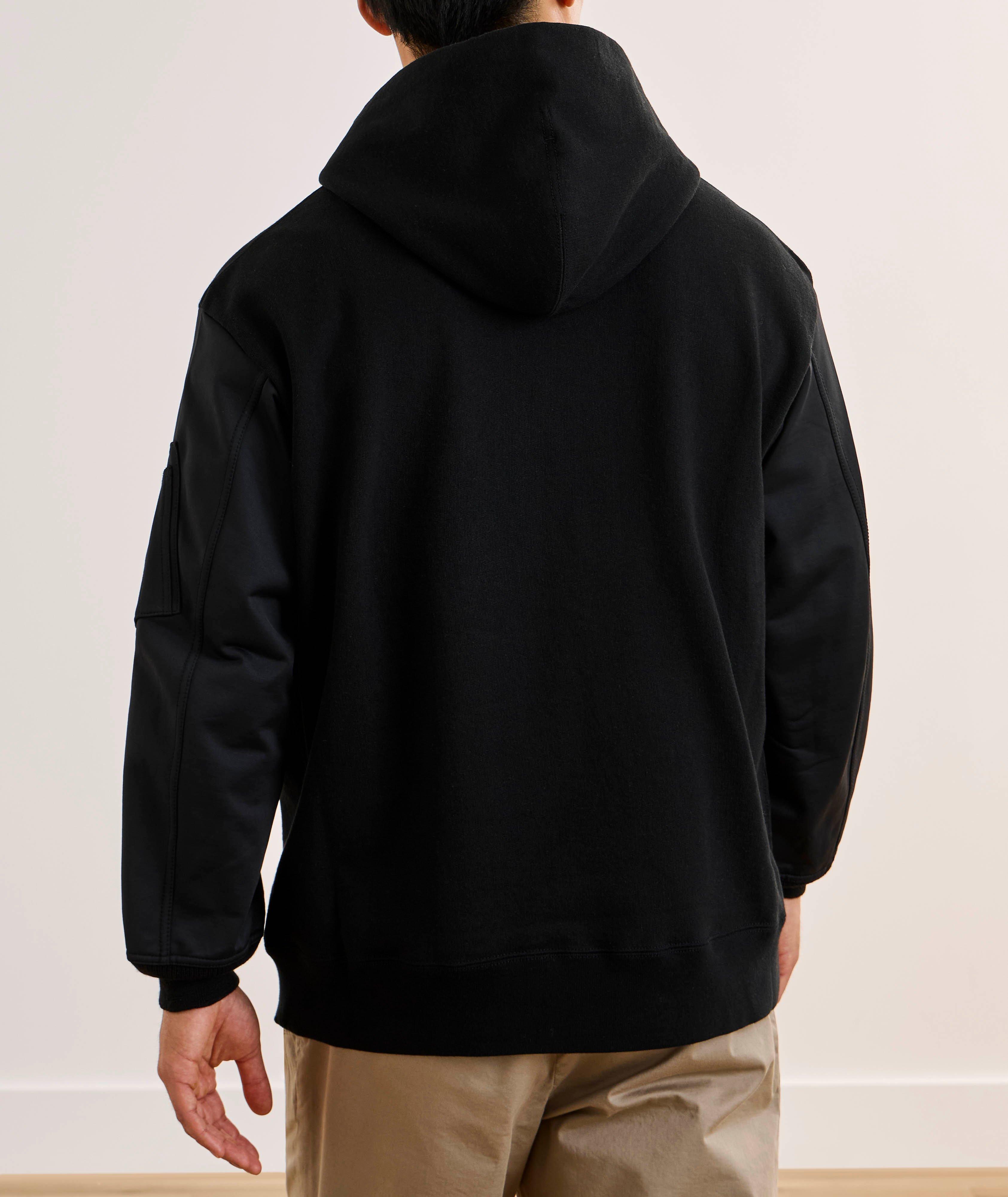 Sweatshirt à capuche manches nylon image 2
