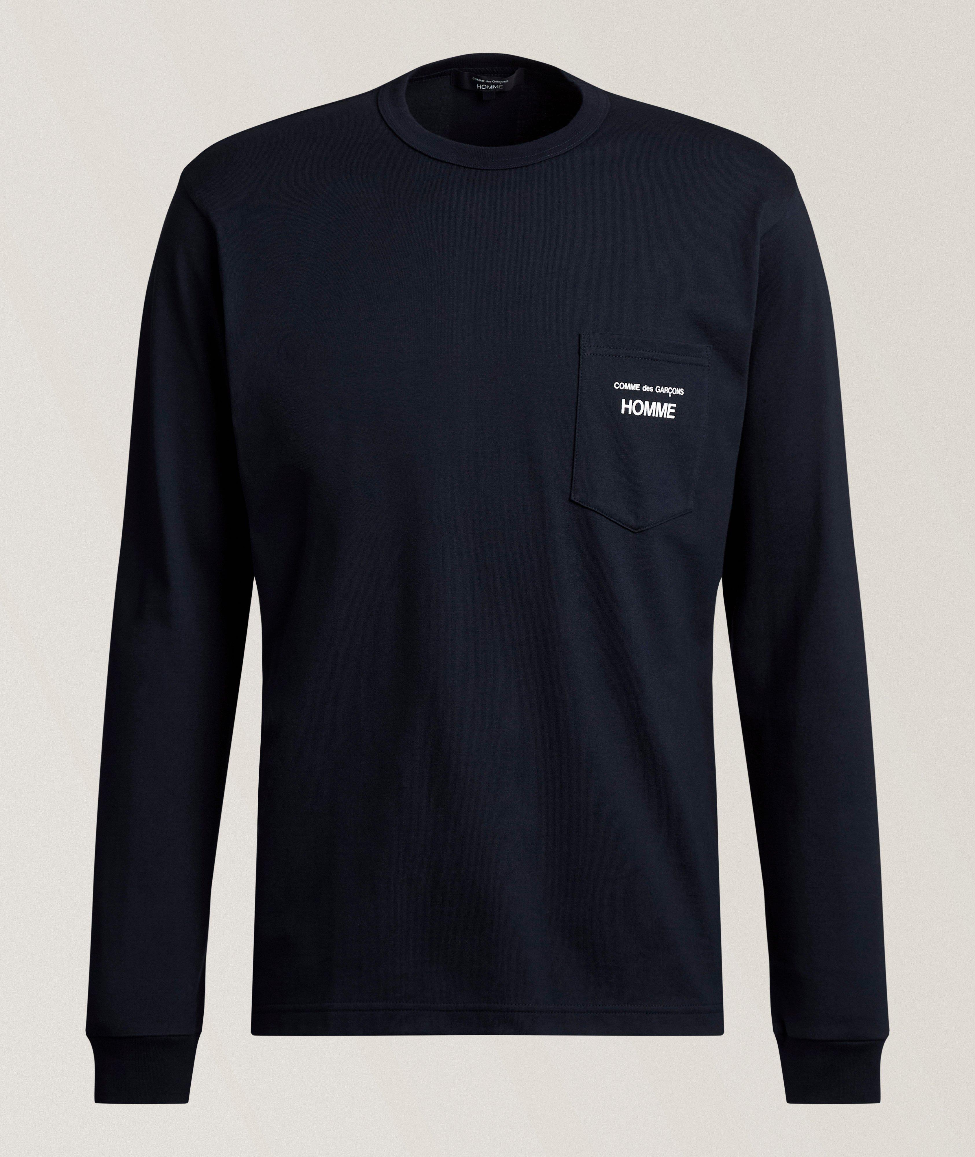 Comme des Garçons Homme Logo Cotton Jersey Pocket T-Shirt